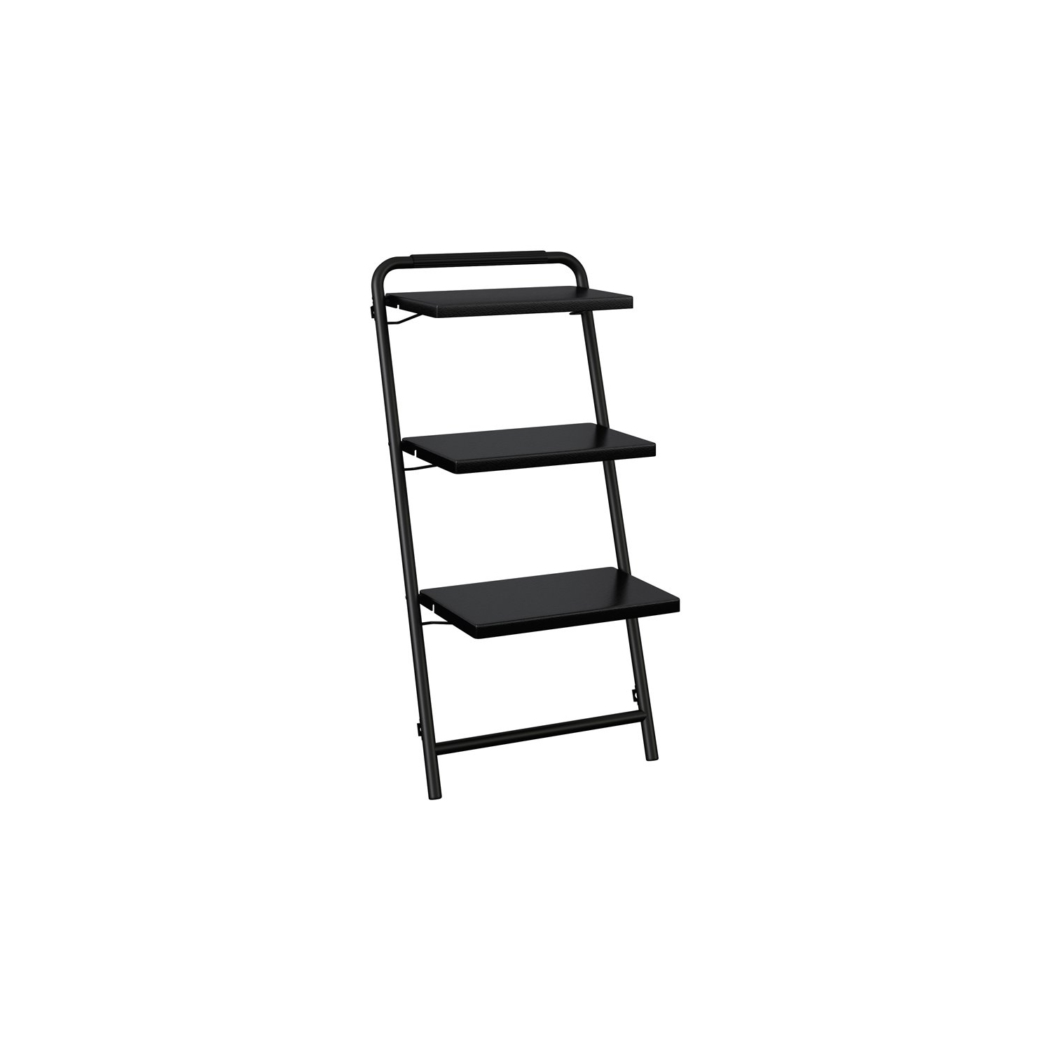 Sauder Select Metal 3 Tier Anywhere Shelf in Black Finish