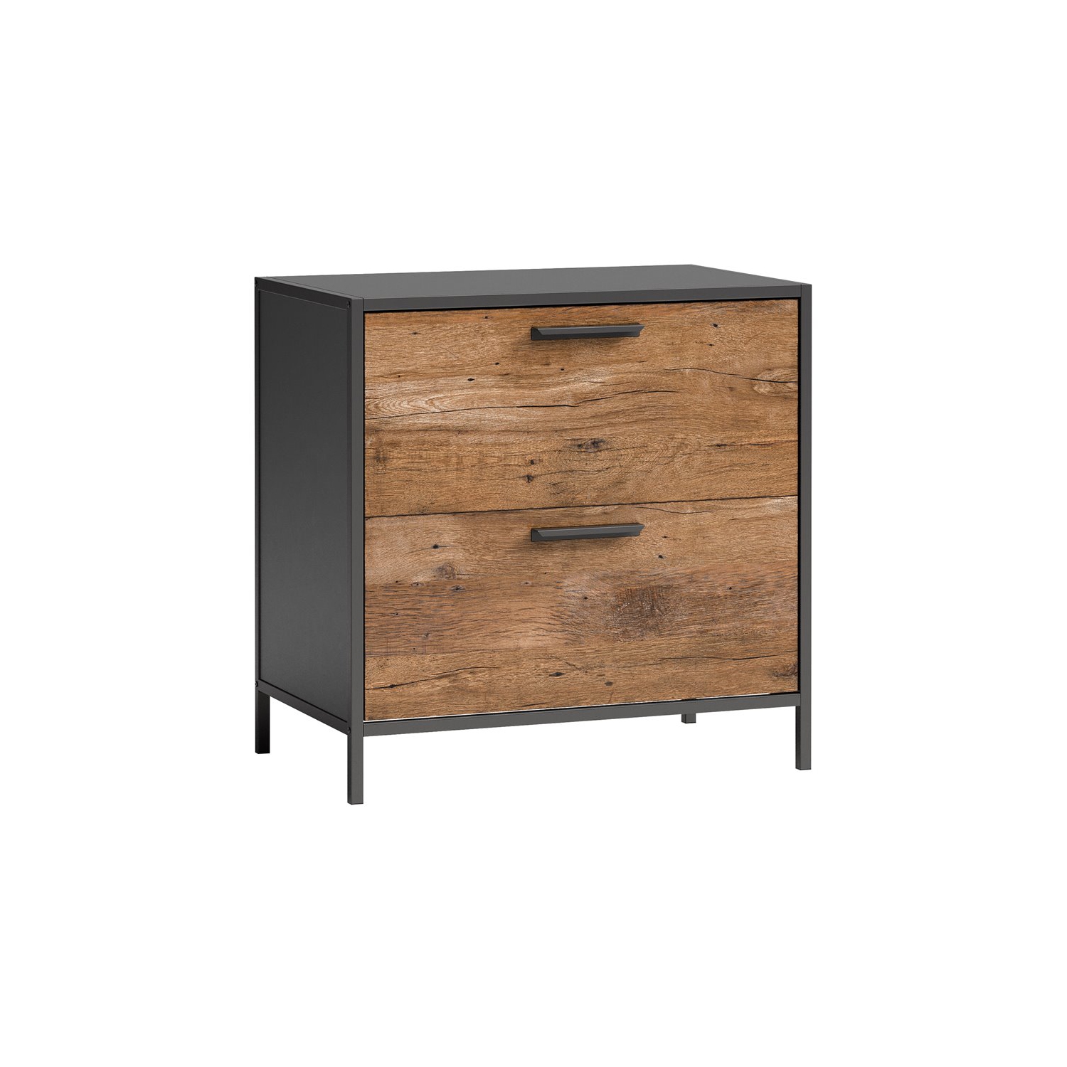 Sauder – Classeur latéral Boulevard Café avec rangement, fini chêne rétro