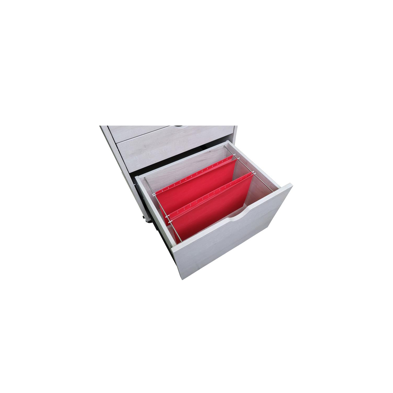 Furniture of America Hite Transitional Wood 3-Drawer File Cabinet in White