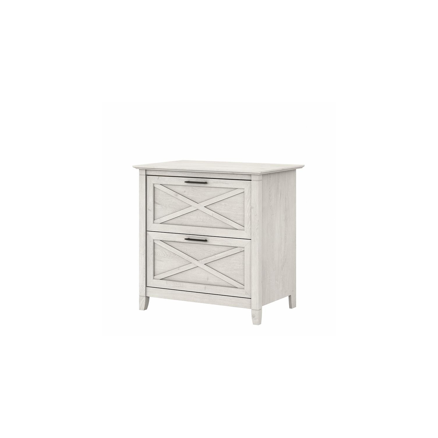 Key West 2 Drawer Lateral File Cabinet in Linen White Oak - Engineered Wood