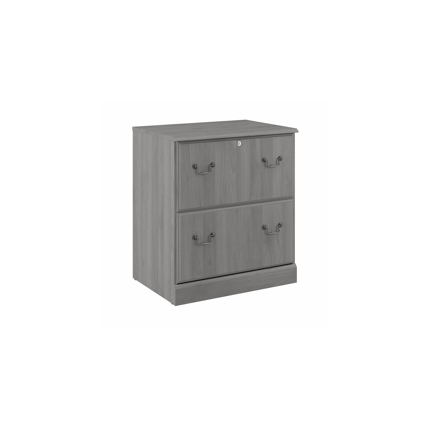 Saratoga 2 Drawer Lateral File Cabinet in Modern Gray - Engineered Wood