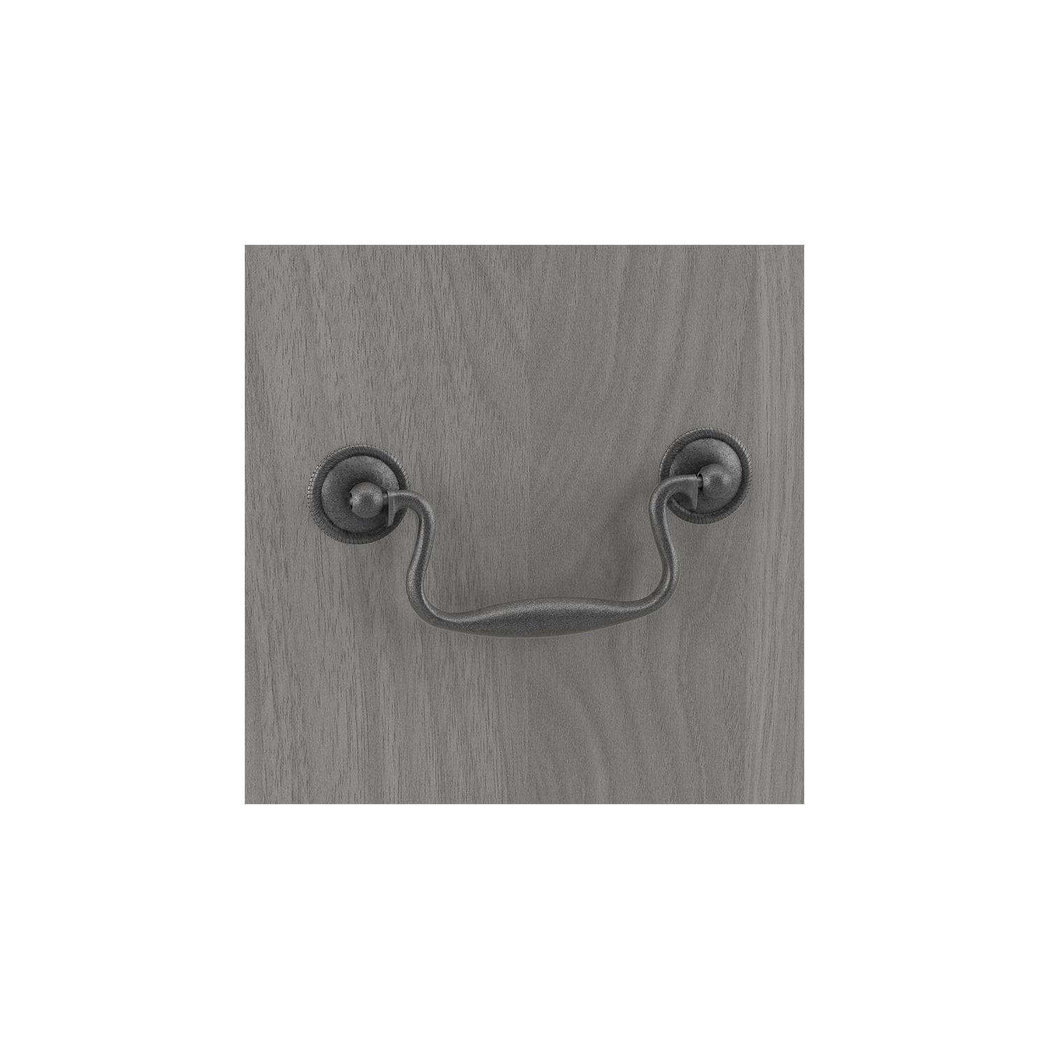 Saratoga 2 Drawer Lateral File Cabinet in Modern Gray - Engineered Wood