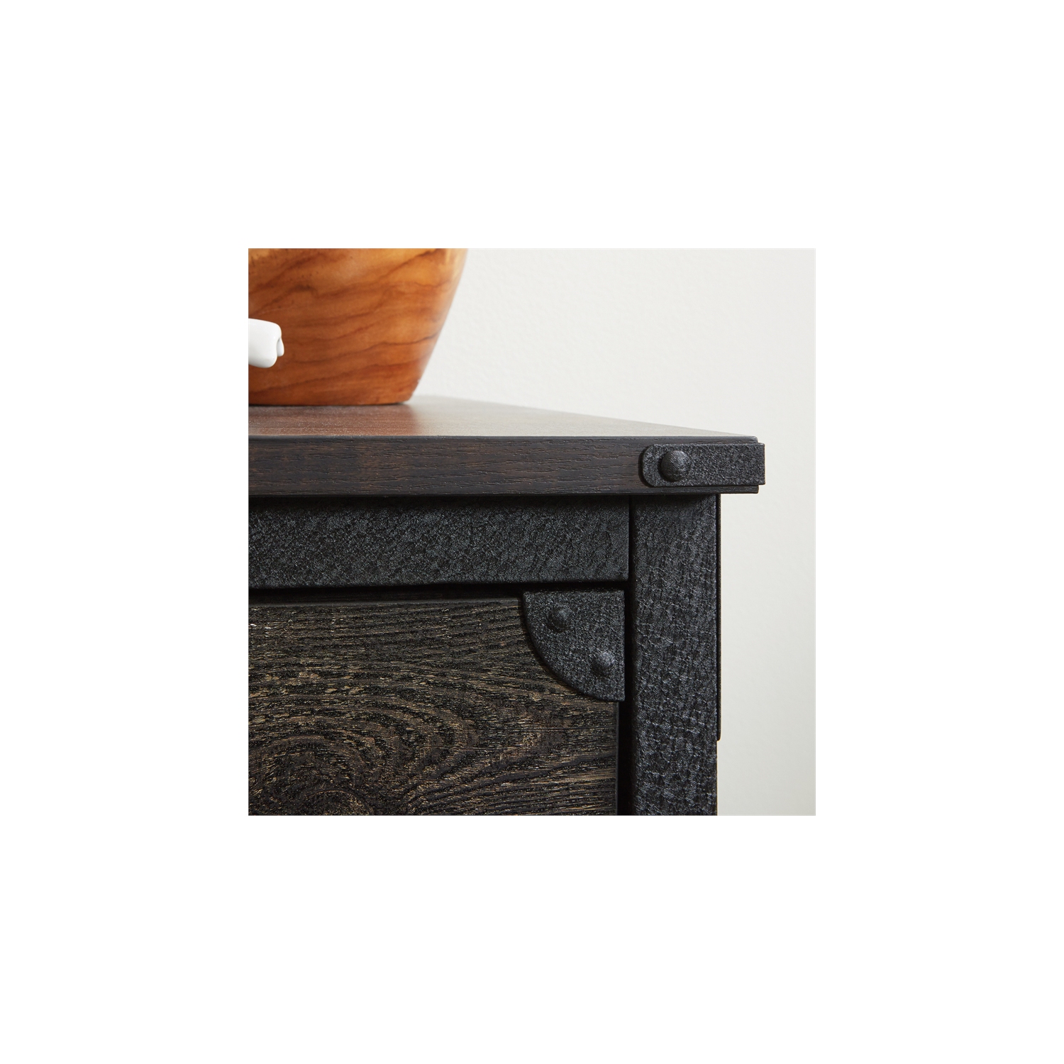 Sauder Steel River Lateral File in Engineered Wood-Carbon Oak