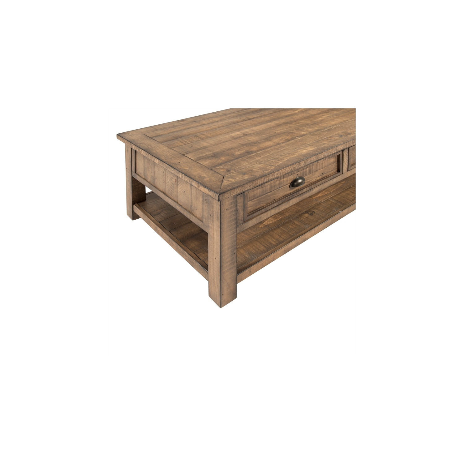 Table basse en bois massif à 2 tiroirs Monterey Home de Martin Svensson - Brun naturel