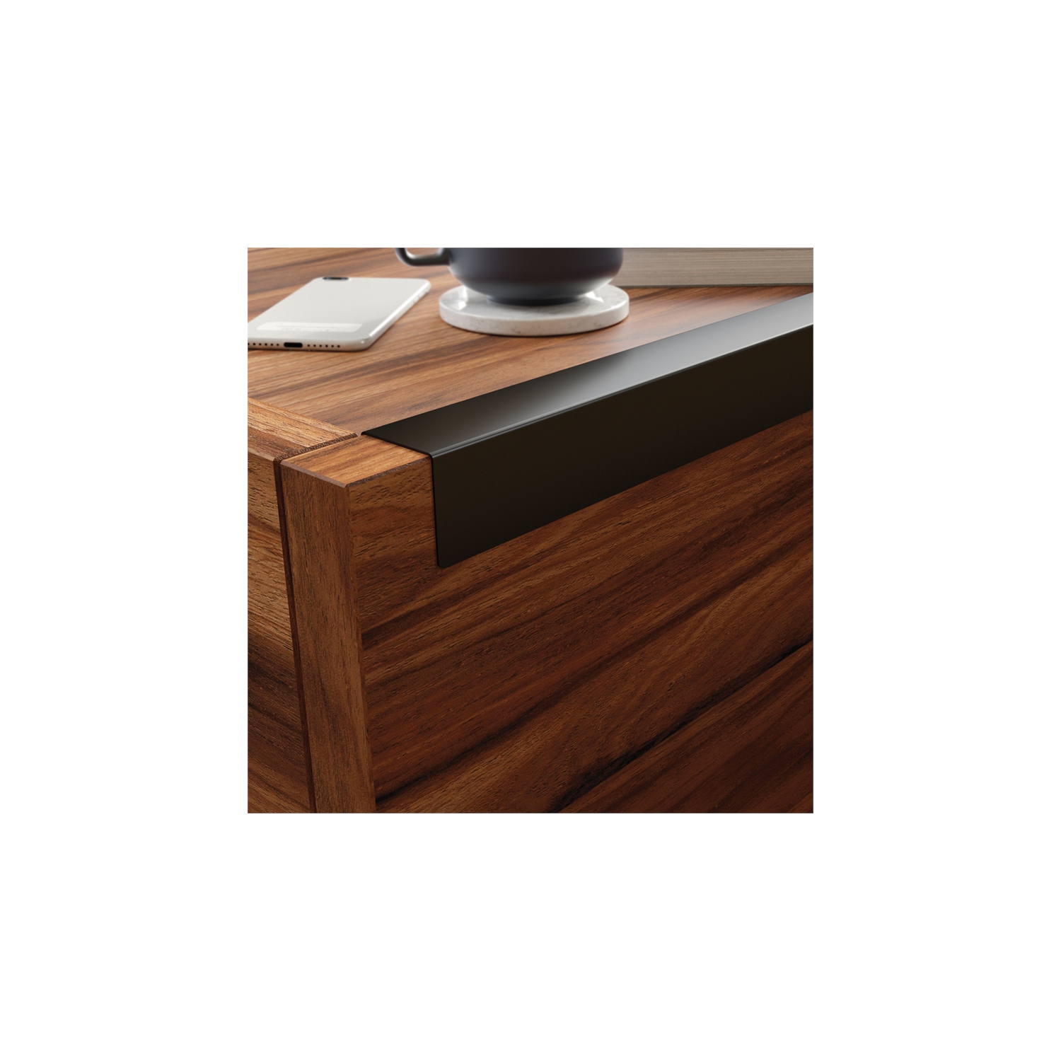 Sauder Manhattan Gate Engineered Wood Coffee Table in Blaze Acacia
