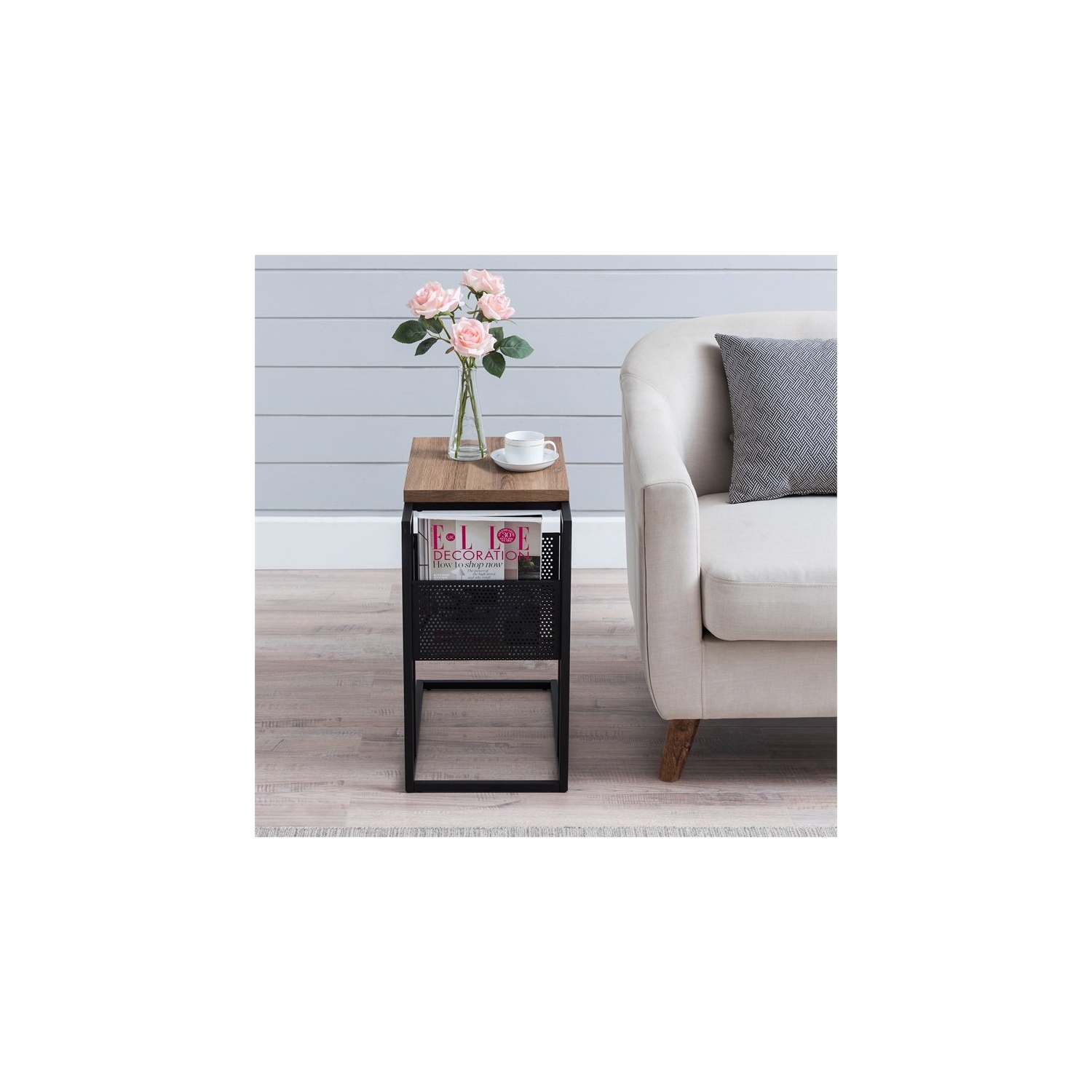 Henn&Hart 20" Blackened Bronze Metal Side Table