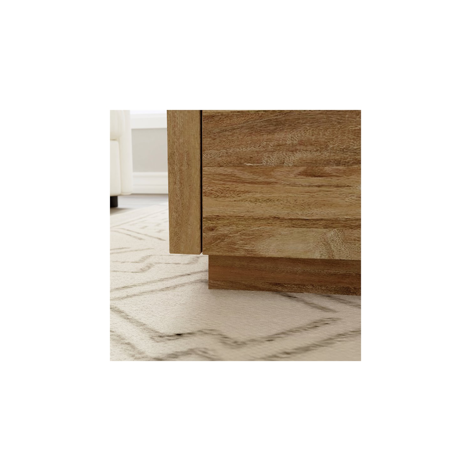 Sauder Manhattan Gate Engineered Wood Coffee Table in Sindoori Mango/Natural