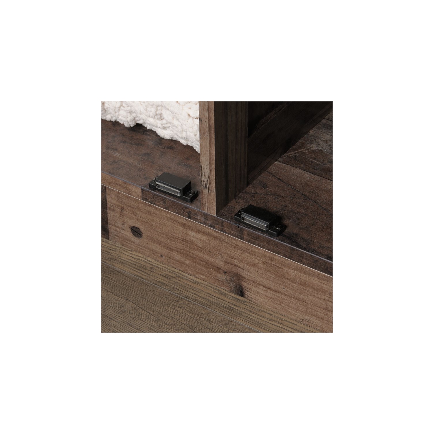 Sauder Select Engineered Wood 2 Door Storage Cabinet in Reclaimed Pine/Brown