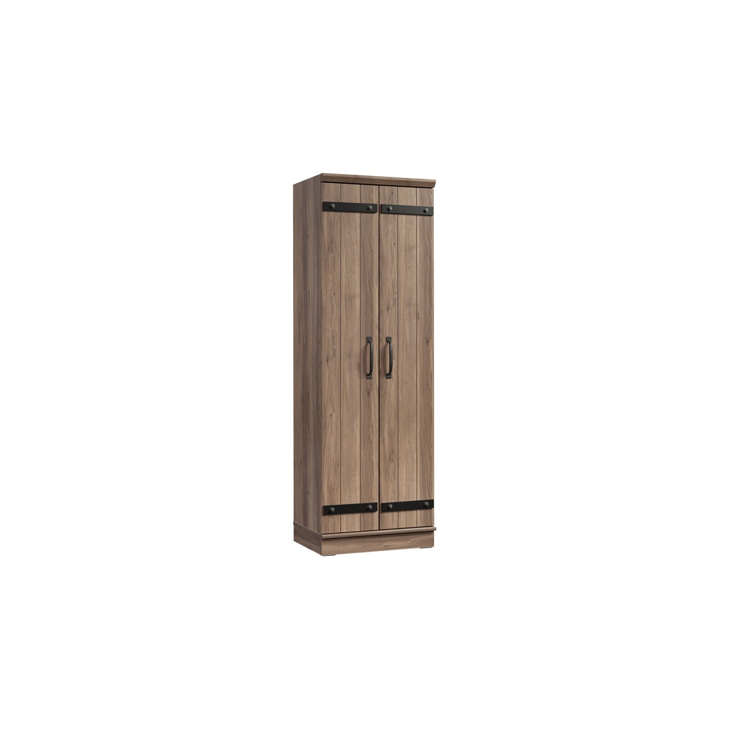 Sauder – Armoire de rangement étroite en bois d’ingénierie HomePlus à 2 portes, chêne salé