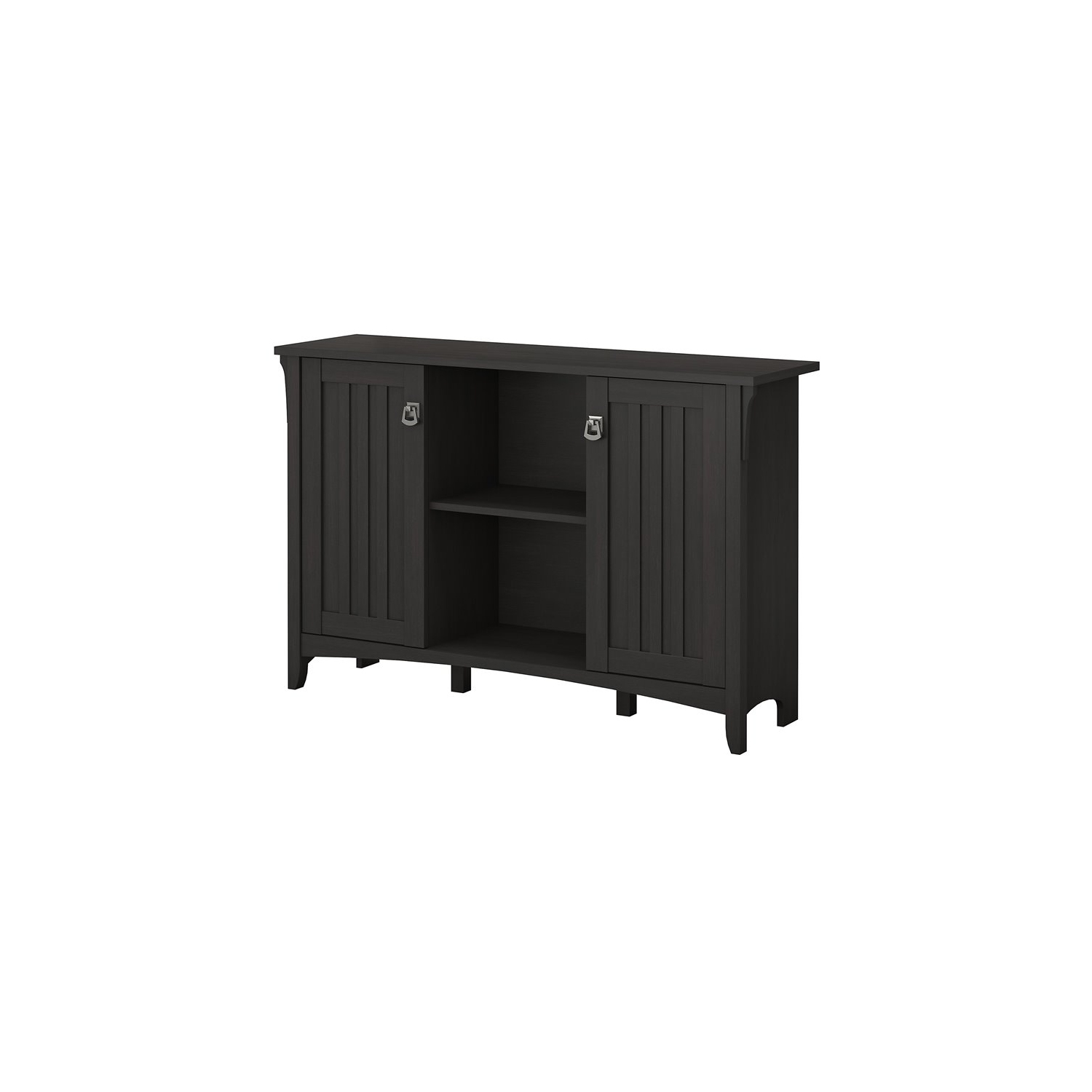 Salinas Accent Storage Cabinet with Doors in Vintage Black - Engineered Wood