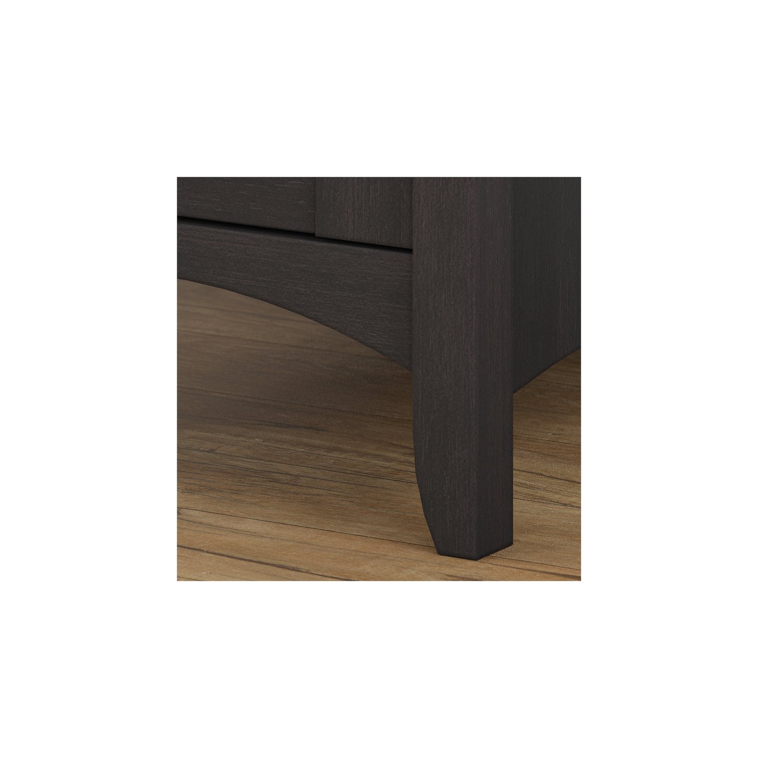 Salinas Accent Storage Cabinet with Doors in Vintage Black - Engineered Wood