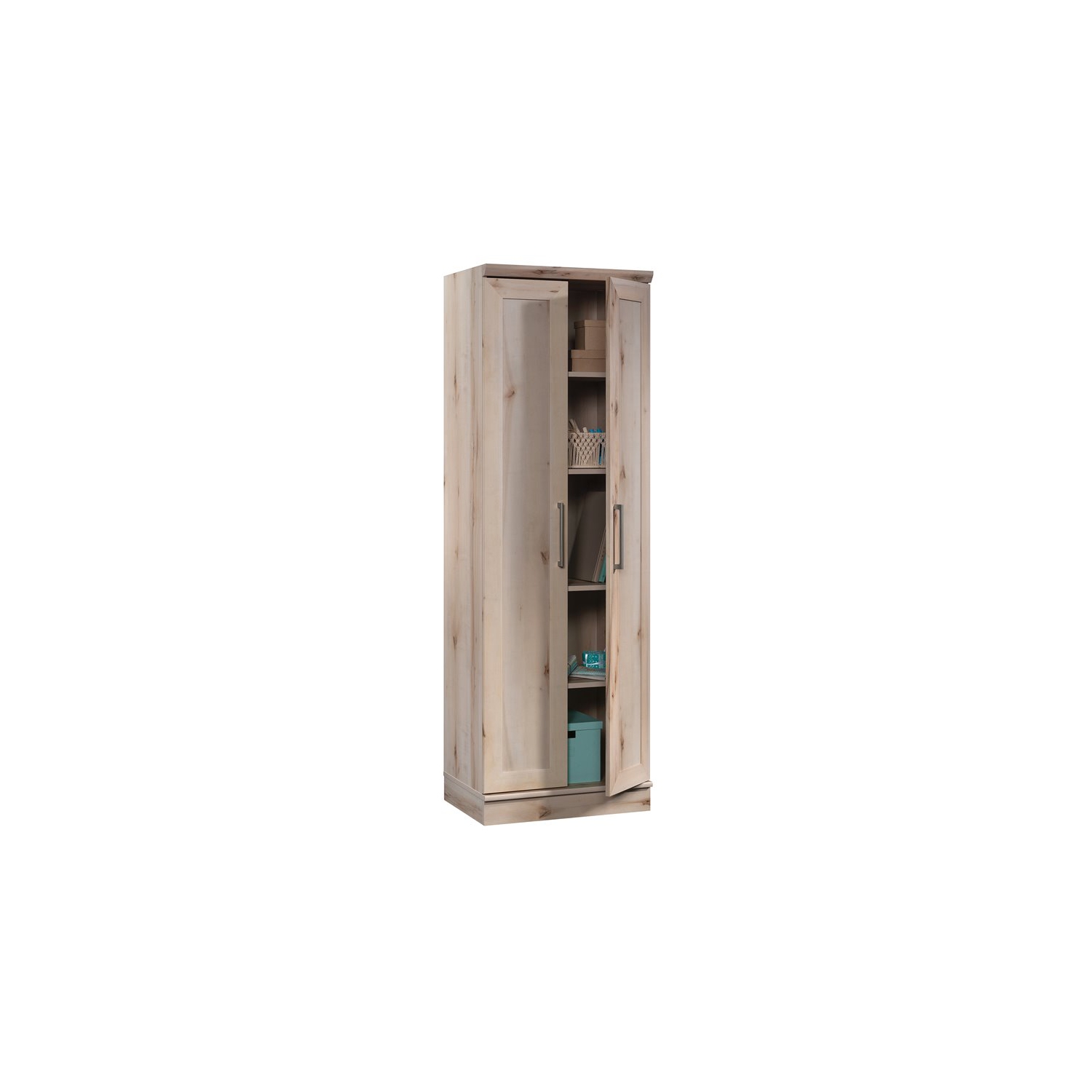 Sauder HomePlus Wooden Storage Cabinet in Pacific Maple