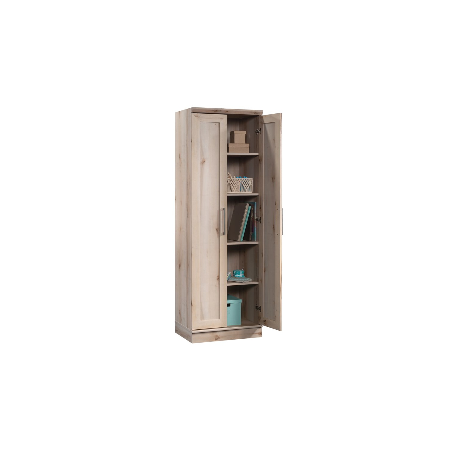 Sauder HomePlus Wooden Storage Cabinet in Pacific Maple