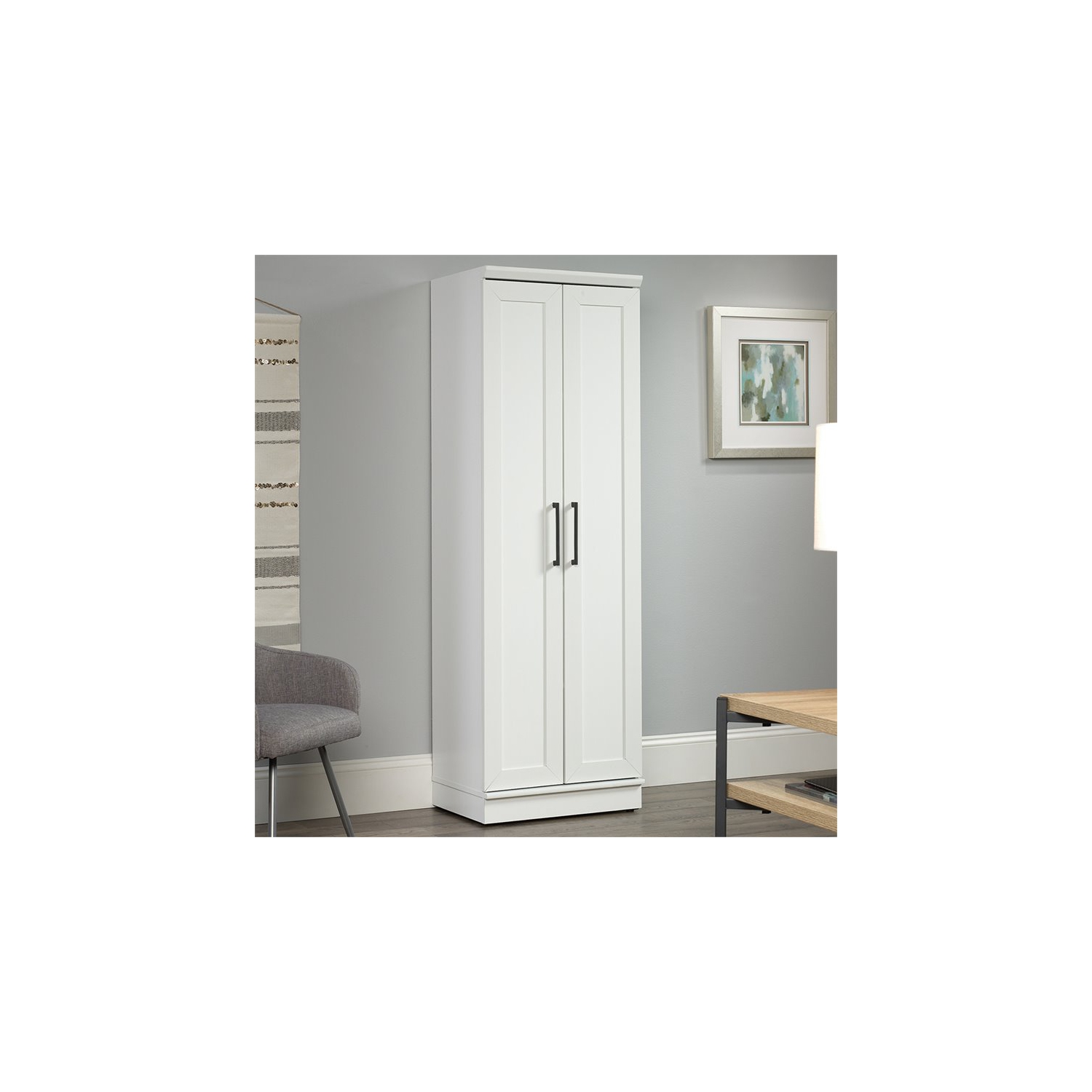 Sauder – Armoire de rangement de 23 po Homeplus, blanc