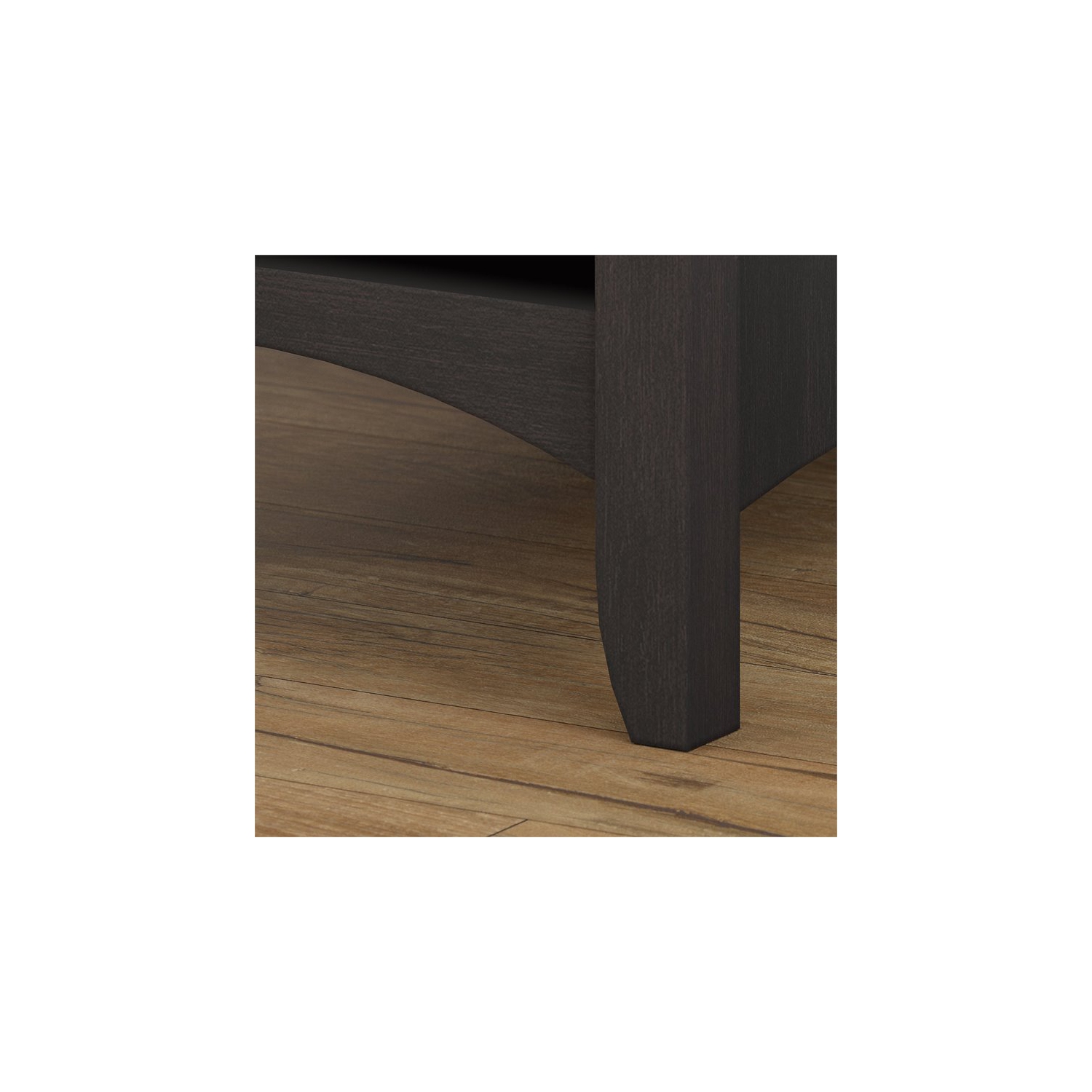 Portemanteau avec banc de rangement noir rétro de Salinas - bois d’ingénierie