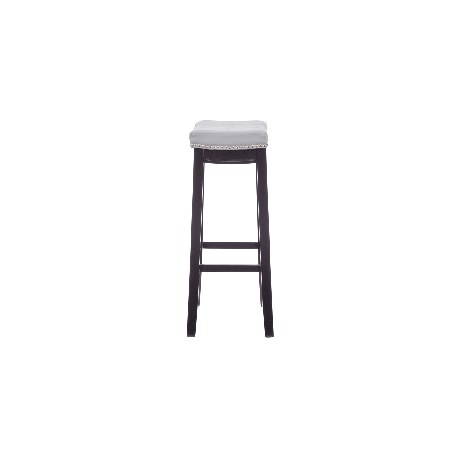 Linon Claridge 32" Wood Bar Stool in Gray