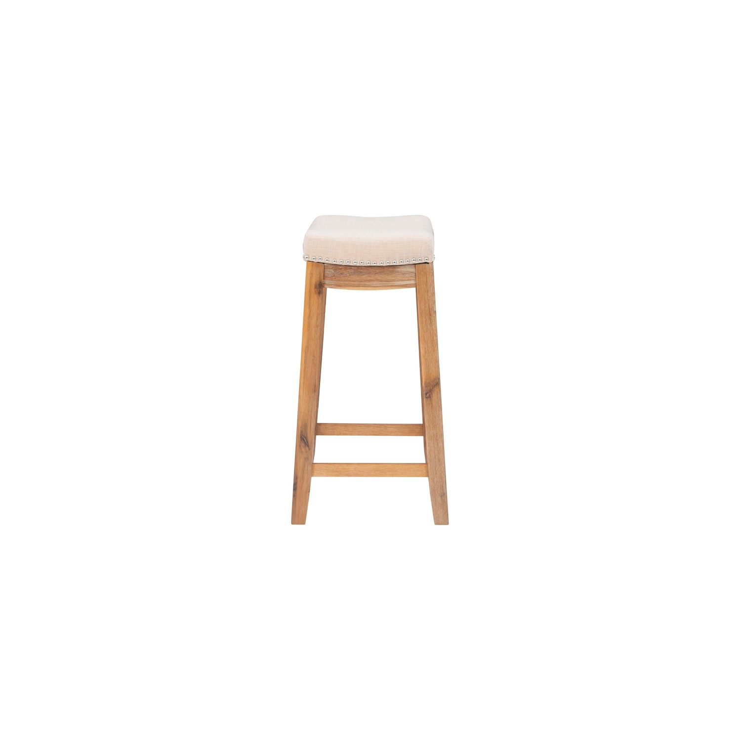 Tabouret de comptoir en bois d’acacia de 26 po Claridge de Linon, brun rustique