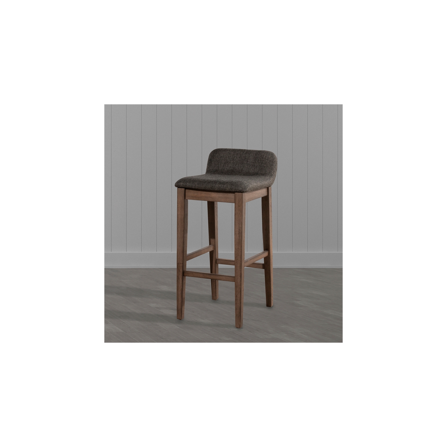 Hillsdale Renmark 26.25 Wood Contemporary Counter Stool in Brushed Gray