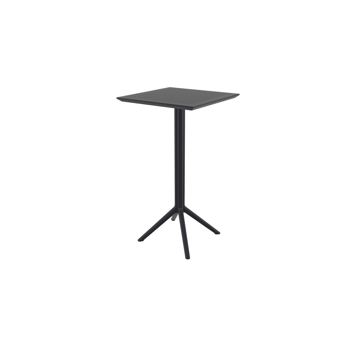 Sky 24 inch Square Folding Bar Table in Black finish