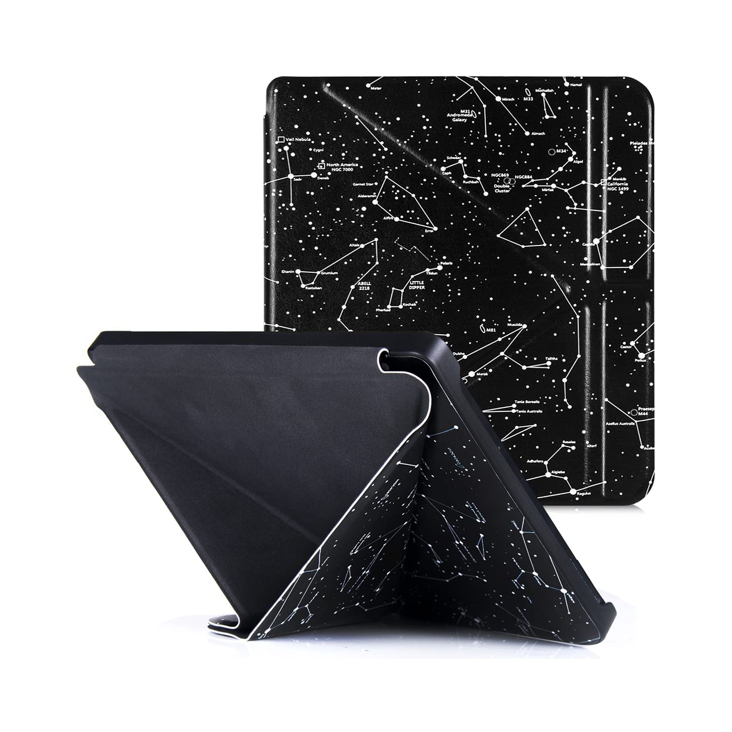 BOZHUORUI Kobo Libra 2 eReader Case - Premium PU Leather Origami Stand Protective Cover with Aut