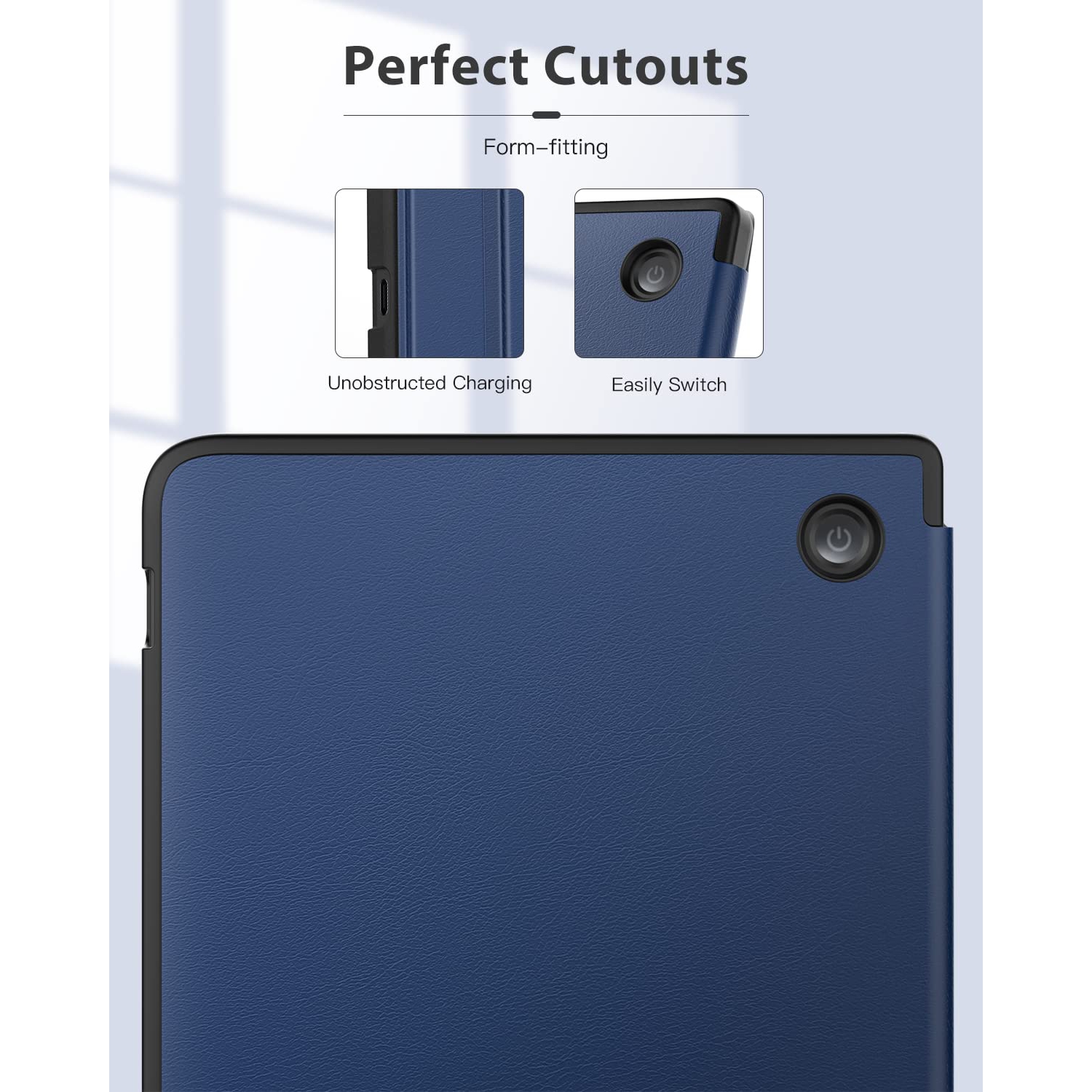 MoKo Folio Case for Kobo Libra 2 E-Reader 7 inch 2021 Released, Origami Standing Shell Cover Case with Multi Angle Magnetic