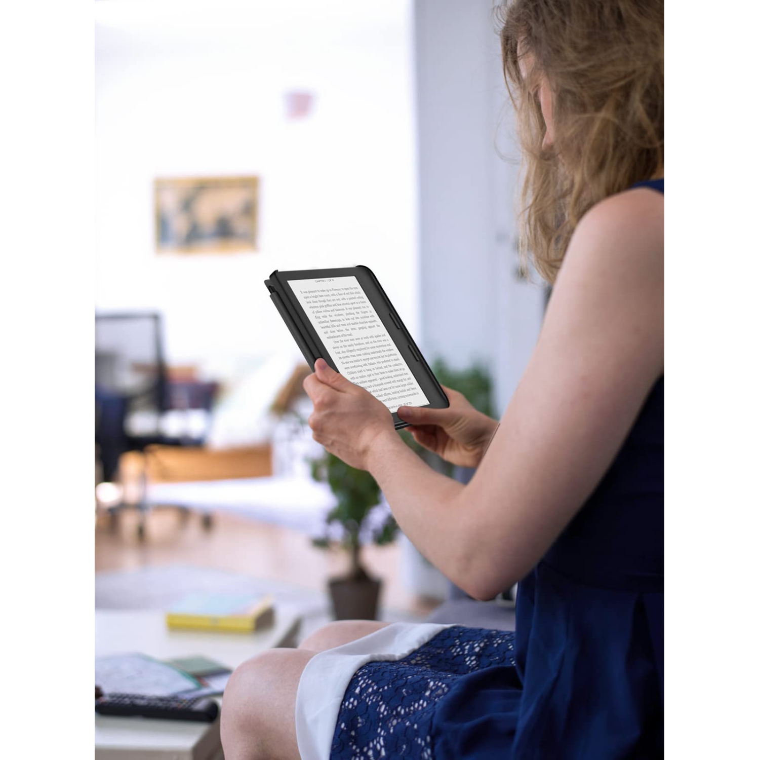 MoKo Folio Case for Kobo Libra 2 E-Reader 7 inch 2021 Released, Origami Standing Shell Cover Case with Multi Angle Magnetic