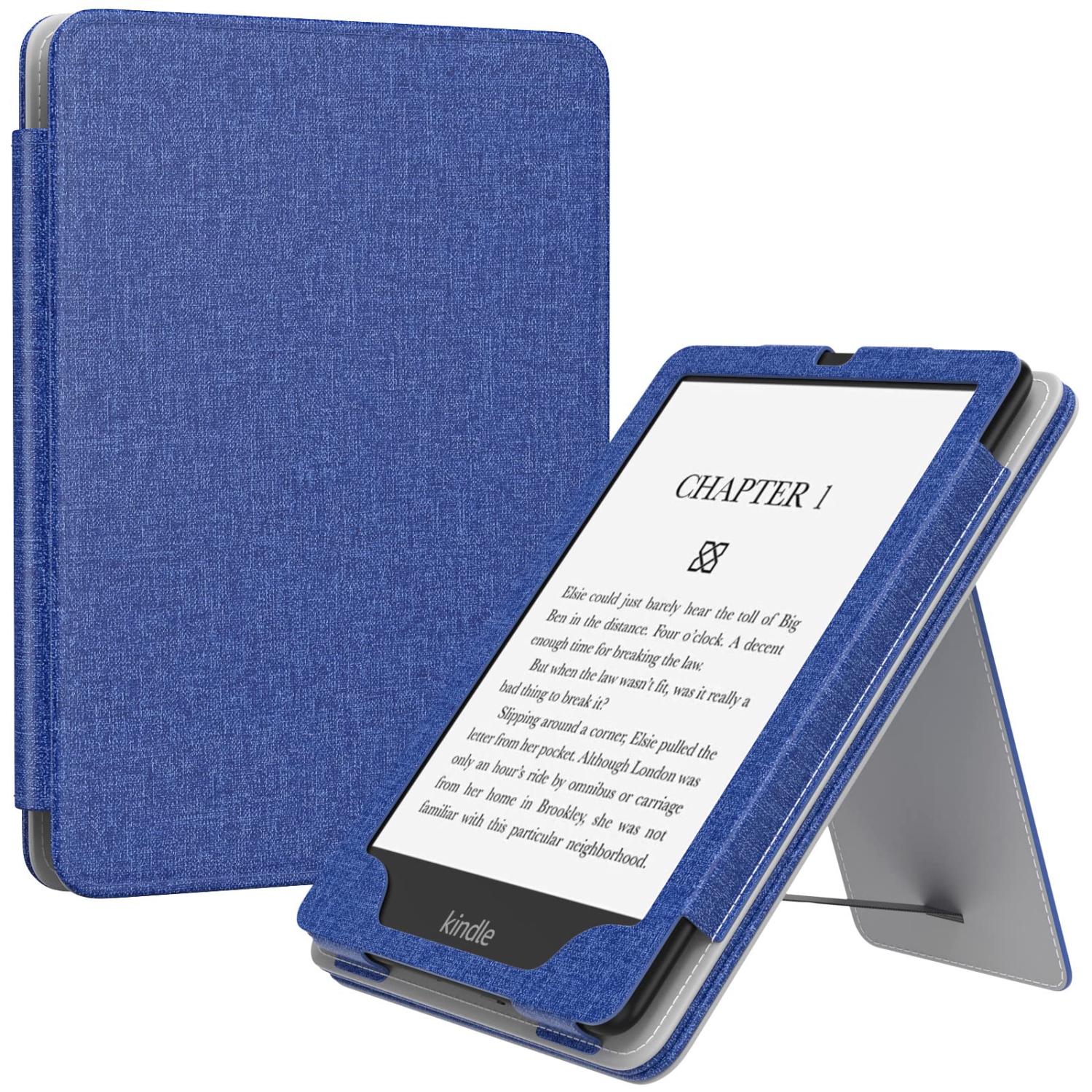 6.8" Kindle Paperwhite (11th Generation-2021) and Kindle Paperwhite Signature Edition, Slim PU Shell Cover Case with Auto-Wake/Sleep for Kindle Paperwhite 2021 E-Reader, Indigo
