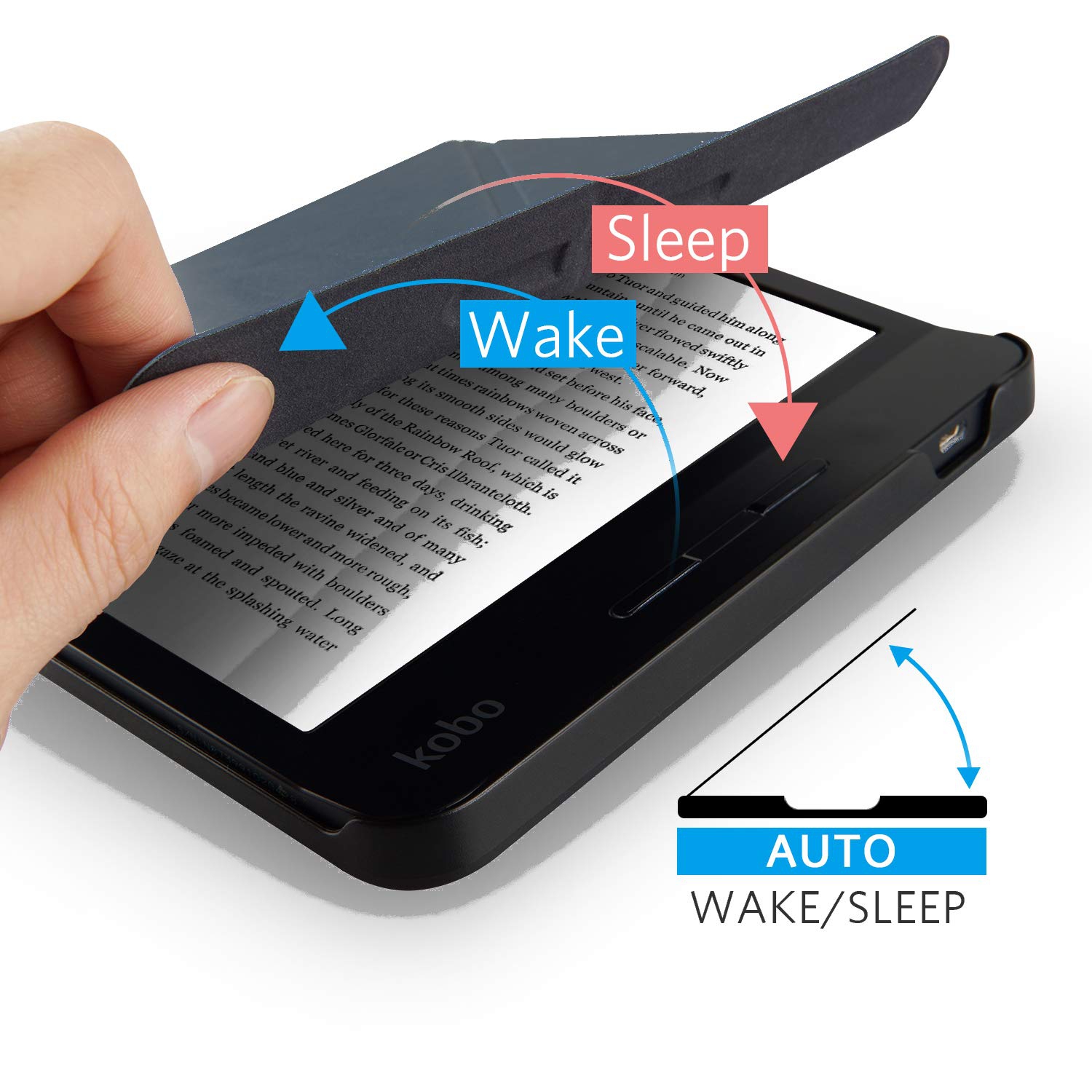 Étui Kobo Libra H2O avec support de CoBak