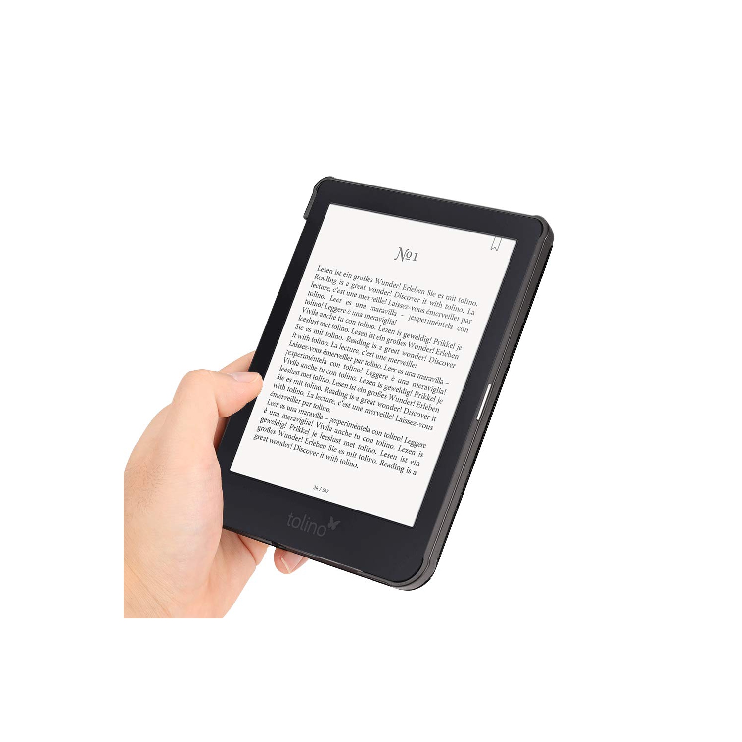 Étui SlimShell pour Clara HD de Kobo - Étui protecteur en similicuir pu ultra mince et léger avec Auto Sleep/Wake pour liseuse Clara HD de 6 po de