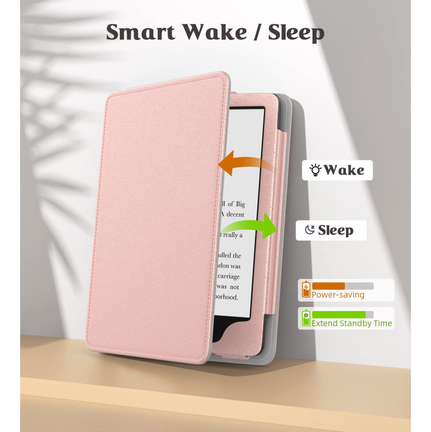 MoKo Case for 6.8" Kindle Paperwhite and Kindle Paperwhite Signature Edition, Slim PU Shell Cover Cas