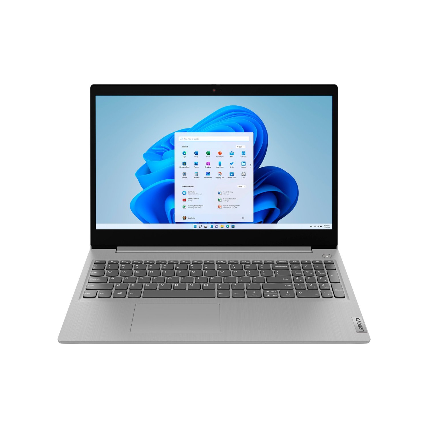 Lenovo Ideapad 3 15.6" HD TouchScreen HD Laptop (Intel Core i3-1115G4, 8GB RAM, 256GB SSD, Windows 11) - Platinum Grey (81X800ENUS)