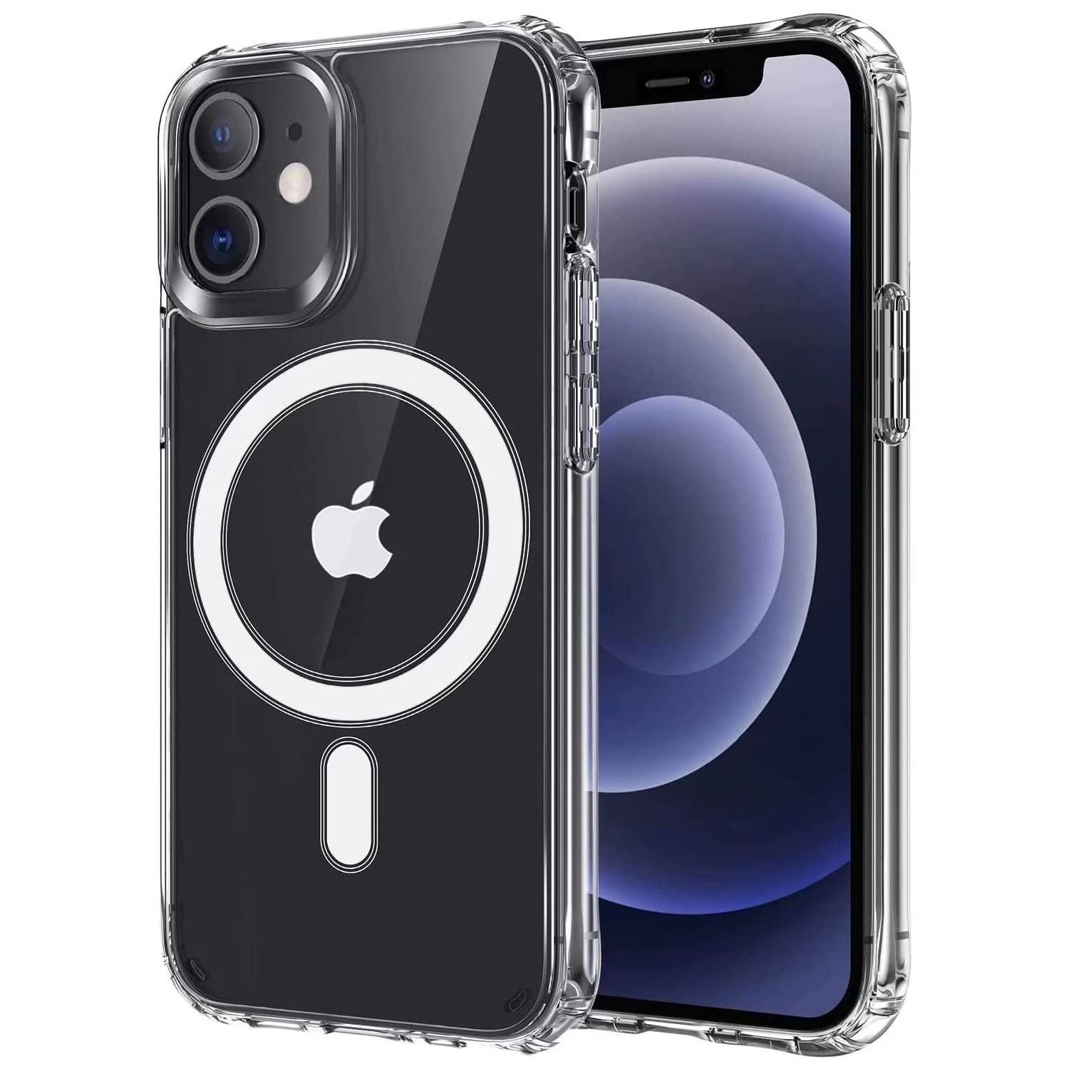 【CSmart】 Hybrid Magnetic Wireless Charging Case Back Cover MagSafe Compatible for iPhone 11 (6.1"), Clear
