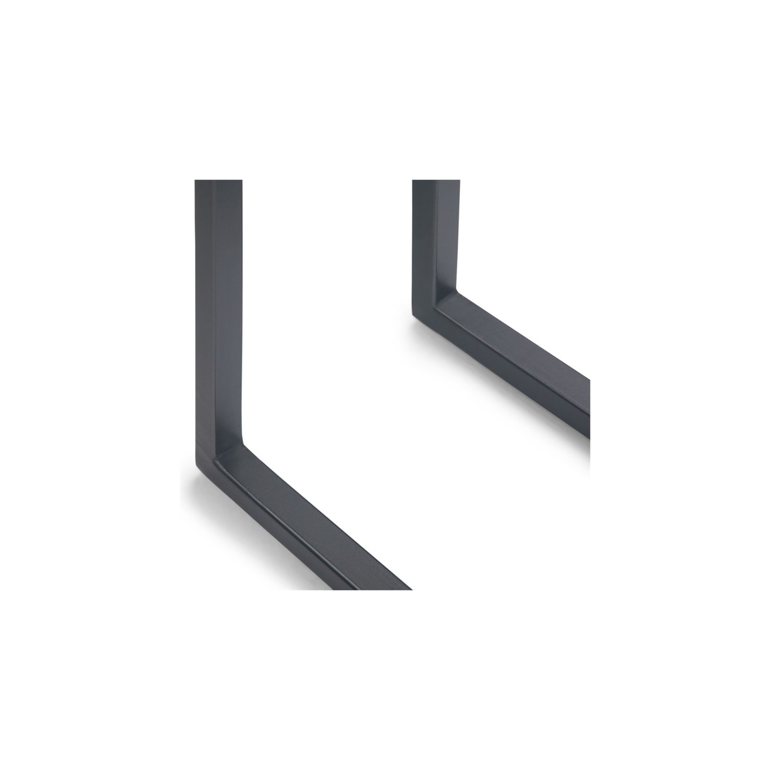 Trent Home Contemporary End Table in Walnut and Black