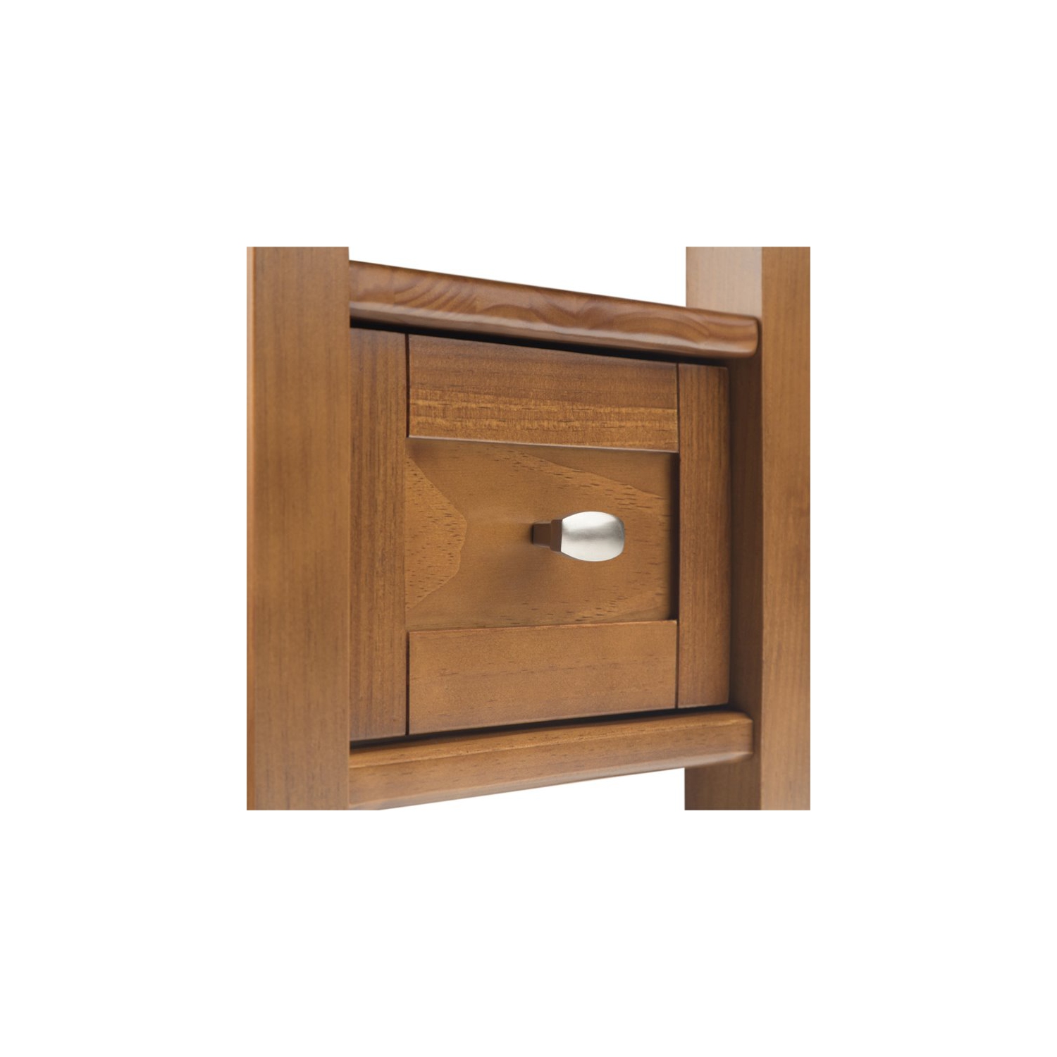 Trent Home Wood 14" Transitional Narrow Side Table in Light Golden Brown