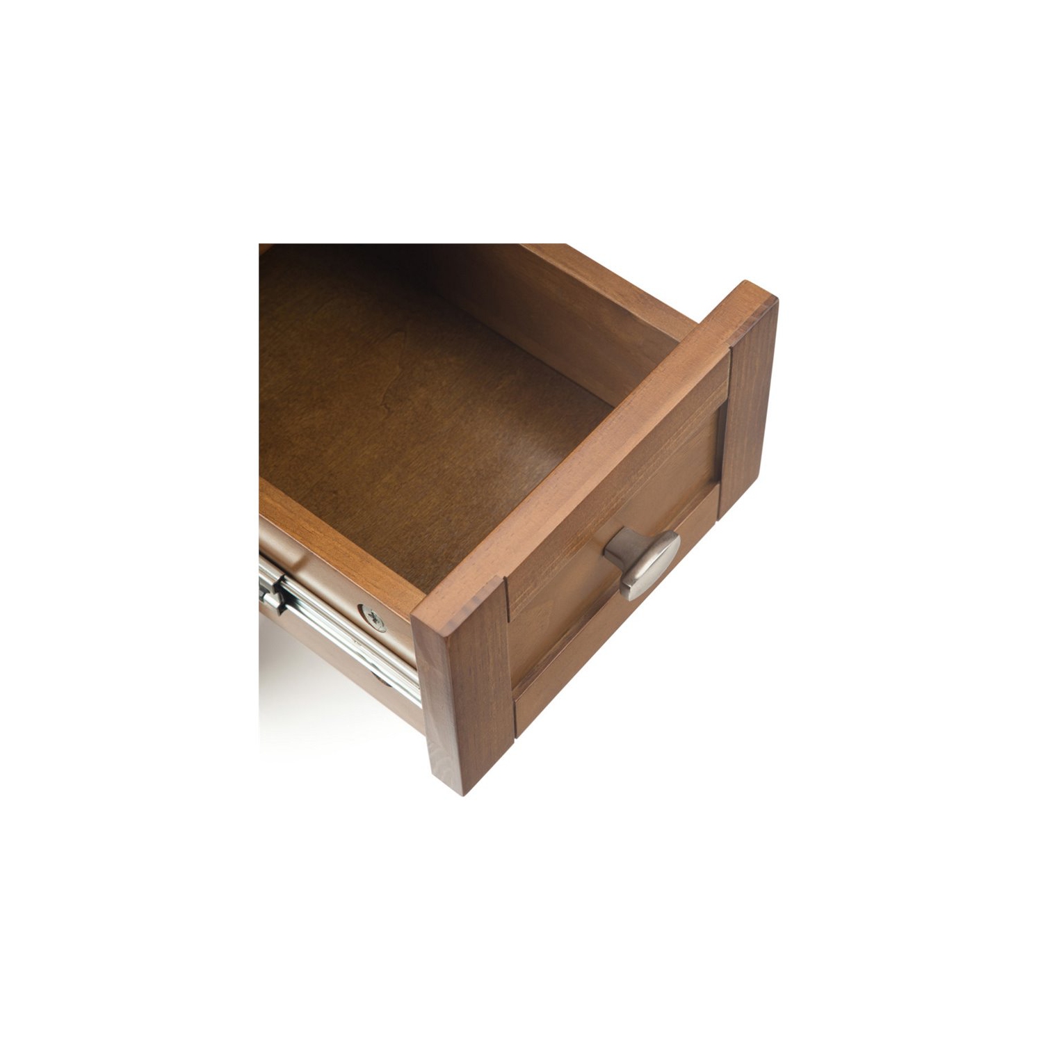 Trent Home Wood 14" Transitional Narrow Side Table in Light Golden Brown