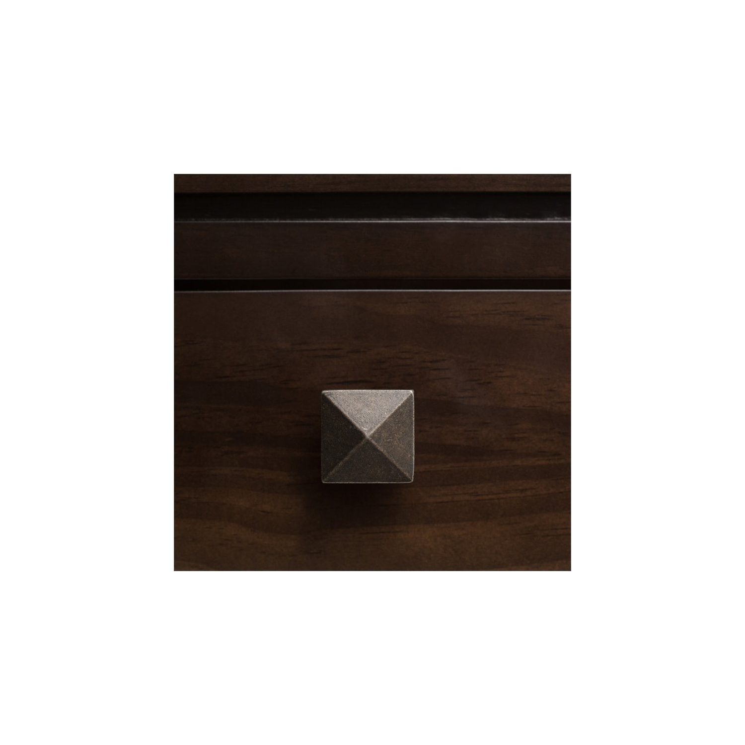 Trent Home Solid Wood Coffee Table with Drawers in Mahogany Brown