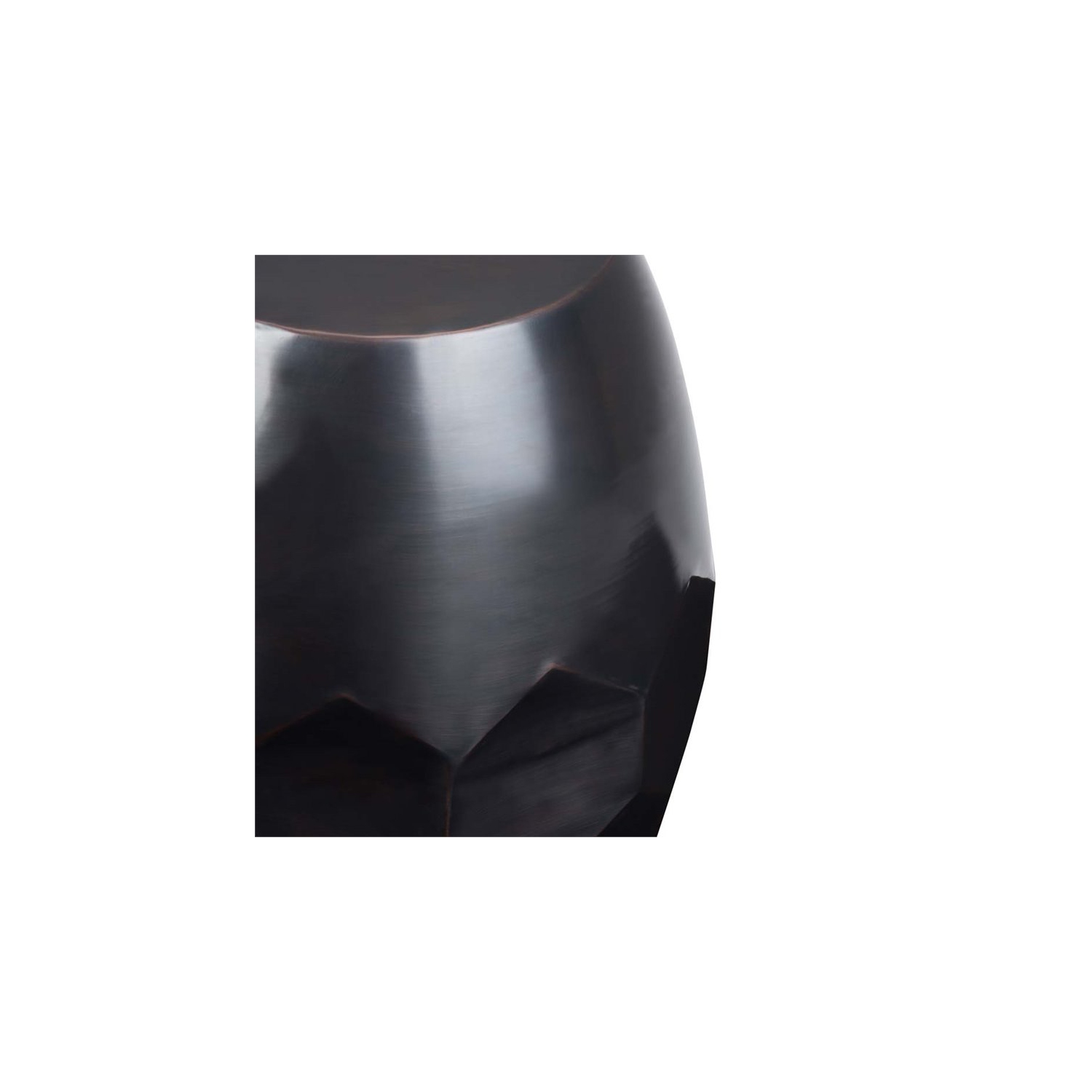 Trent Home Industrial 16 " Metal Accent Side Table in Antique Copper