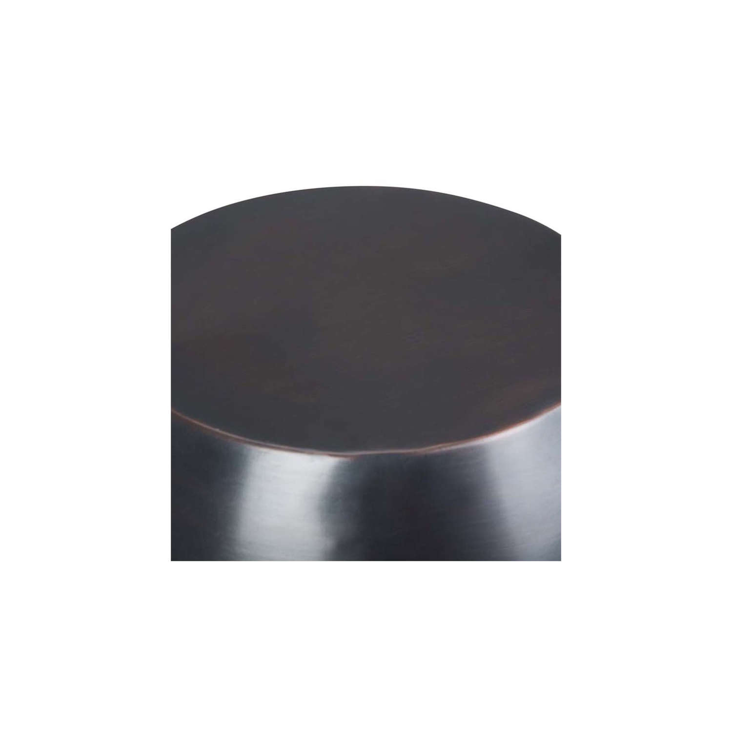 Trent Home Industrial 16 " Metal Accent Side Table in Antique Copper