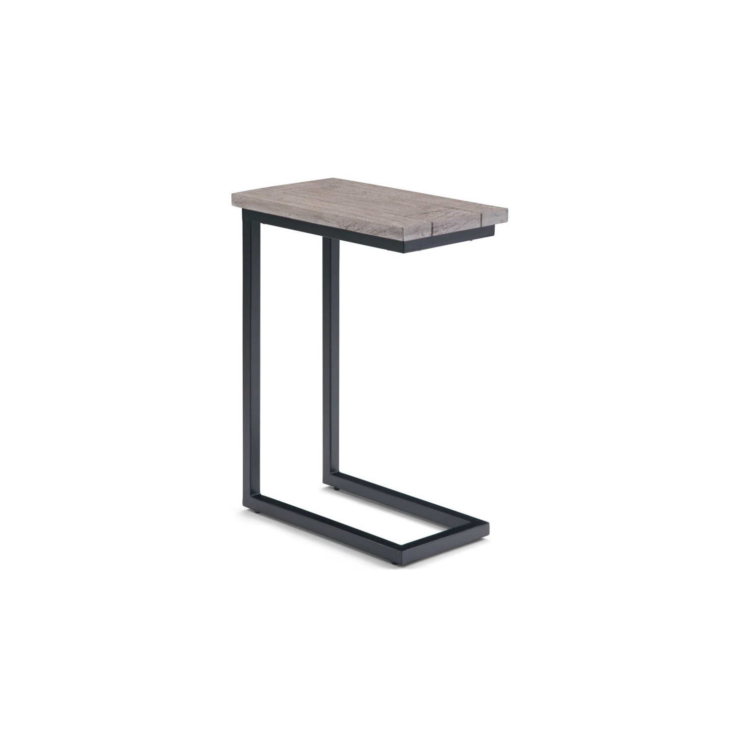 Trent Home – Table de bout contemporaine en bouleau et en noir