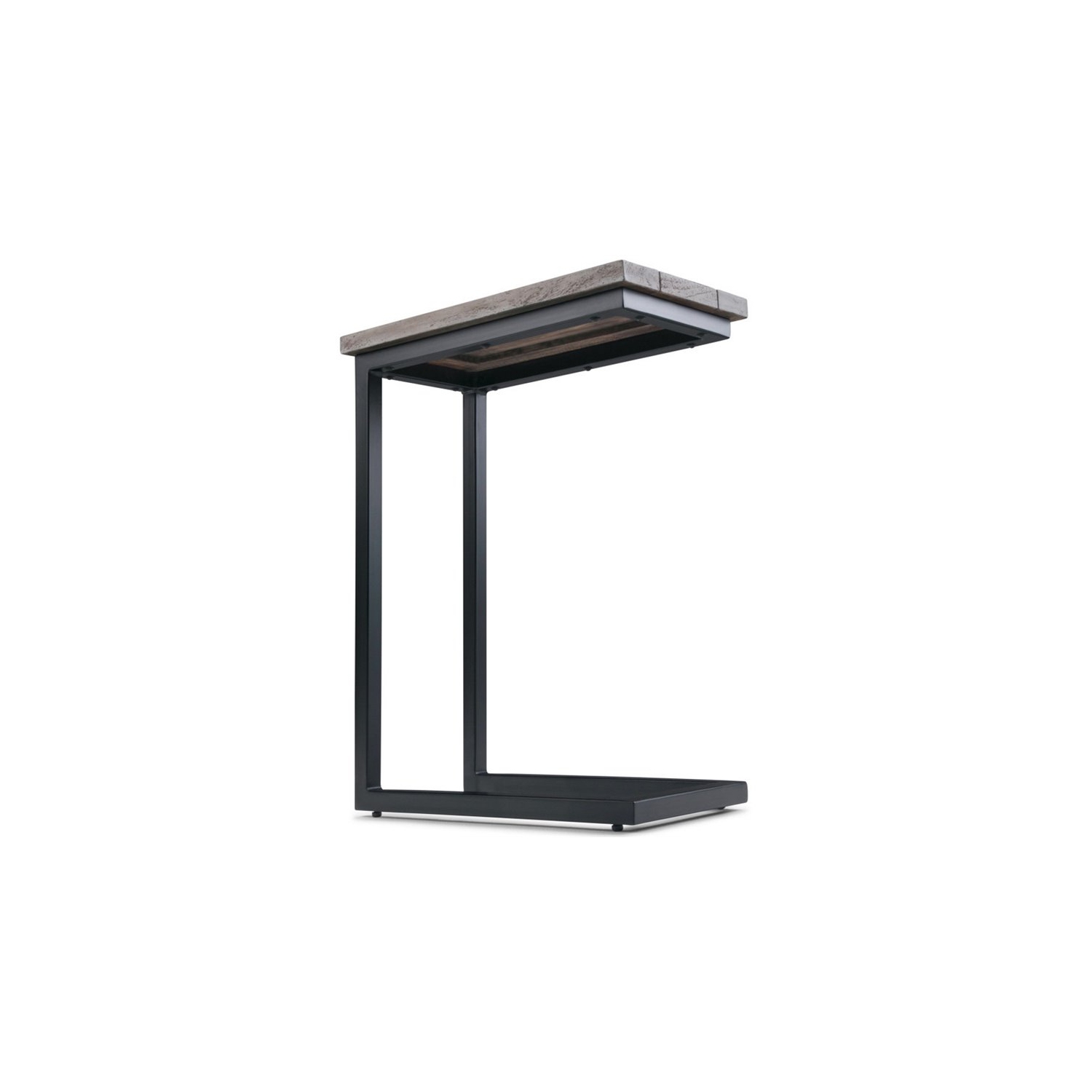 Trent Home – Table de bout contemporaine en bouleau et en noir