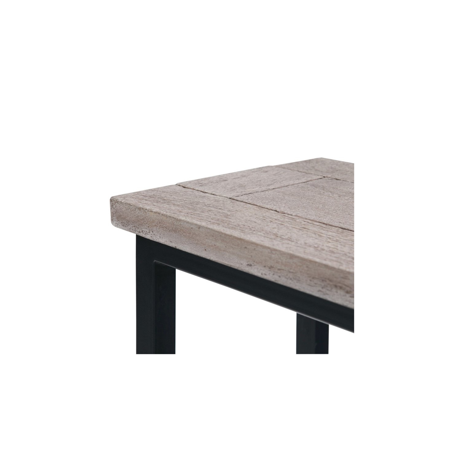 Trent Home – Table de bout contemporaine en bouleau et en noir