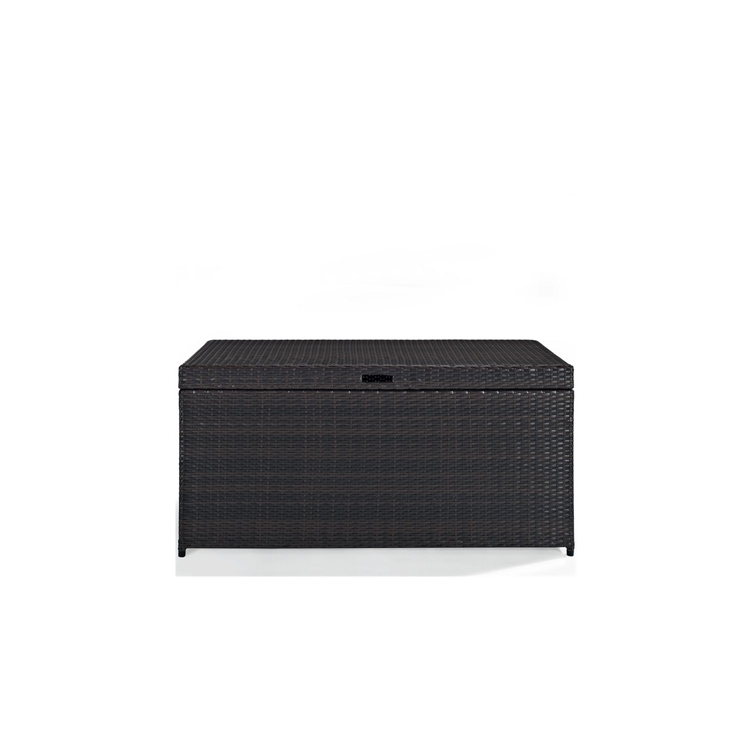 Crosley Palm Harbor Wicker Patio Deck Box in Brown