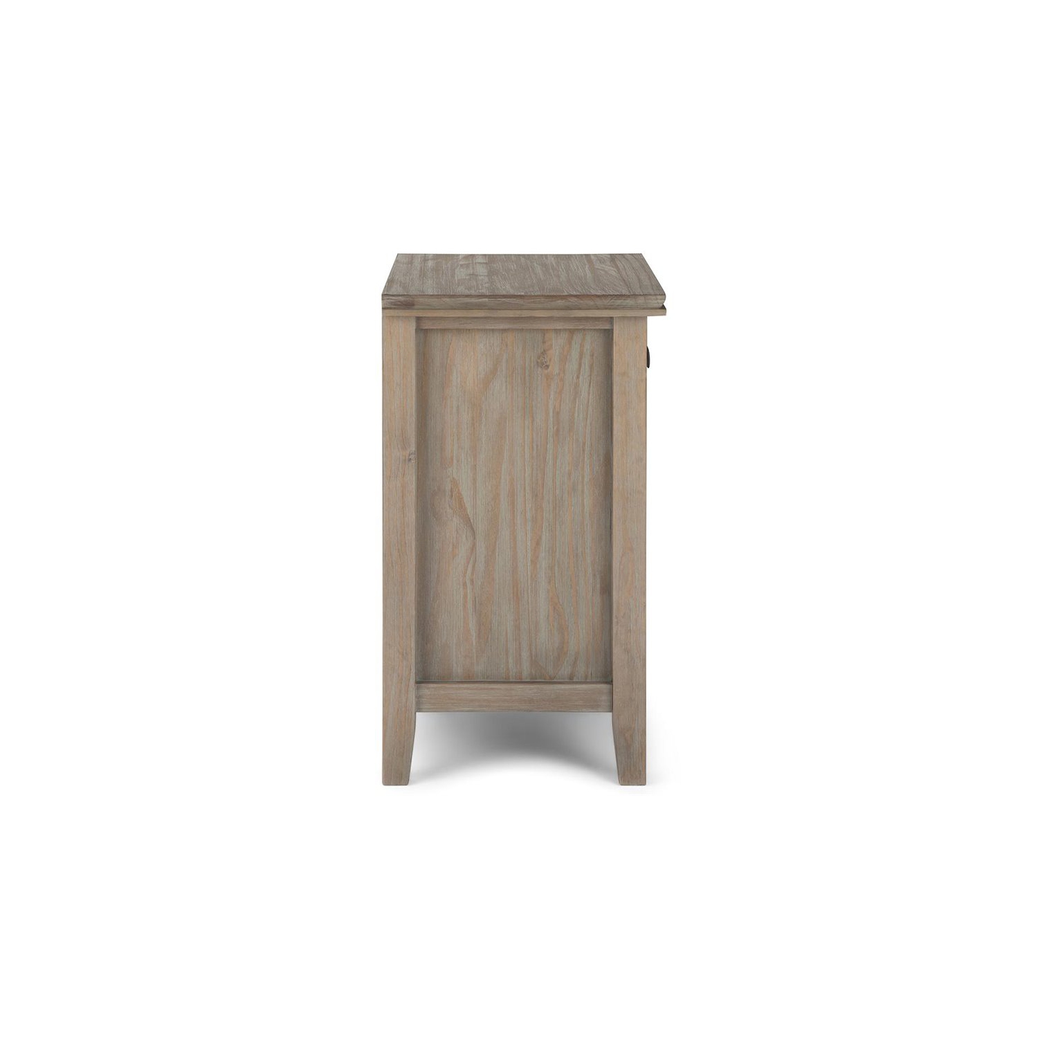 Trent Home Wood 24" Transitional Bedside Nightstand Table in Gray