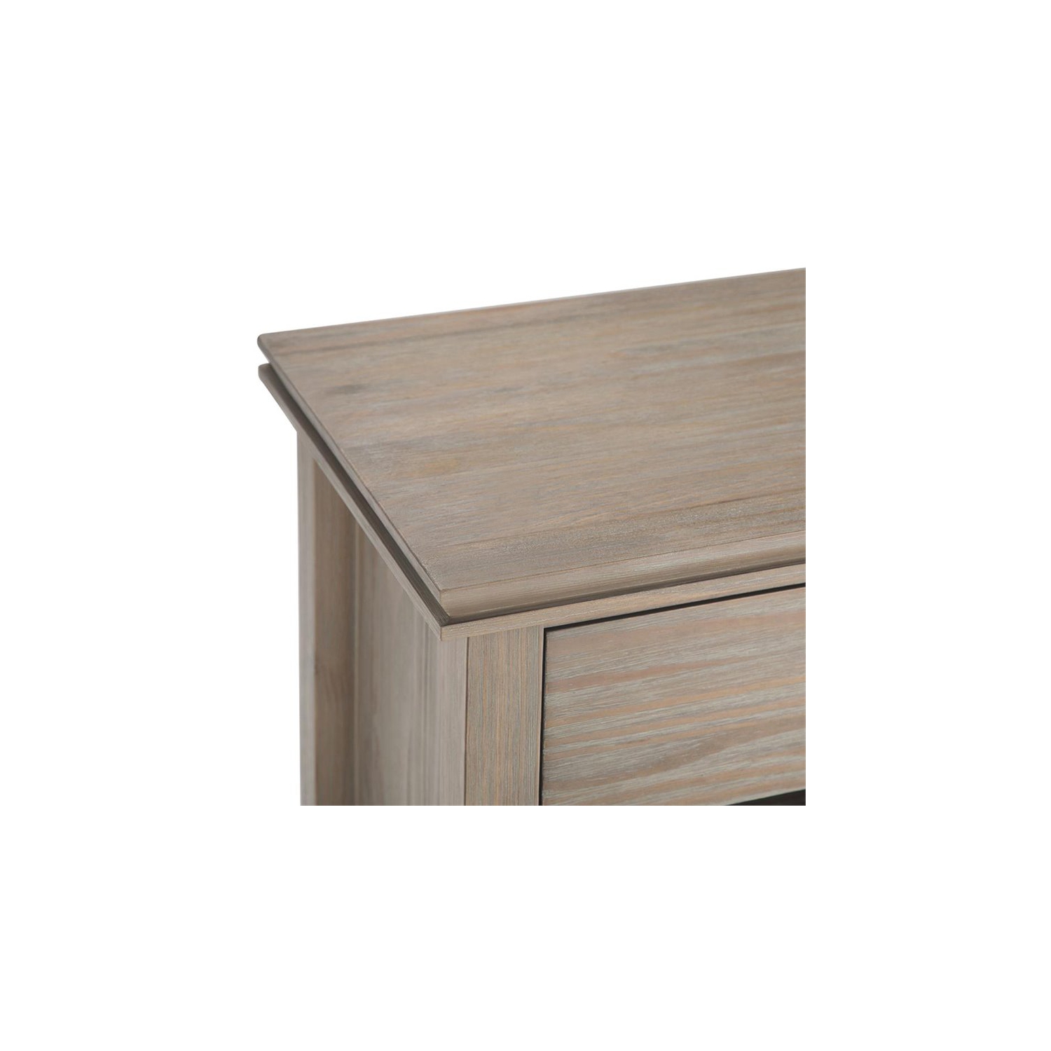 Trent Home Wood 24" Transitional Bedside Nightstand Table in Gray