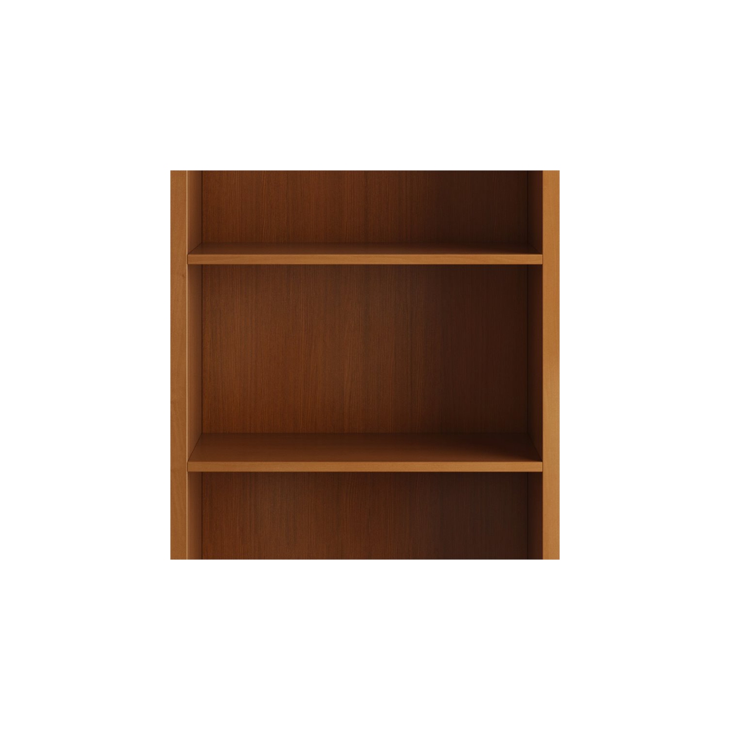 Trent Home – Bibliothèque en bois massif à 5 tablettes, brun doré clair
