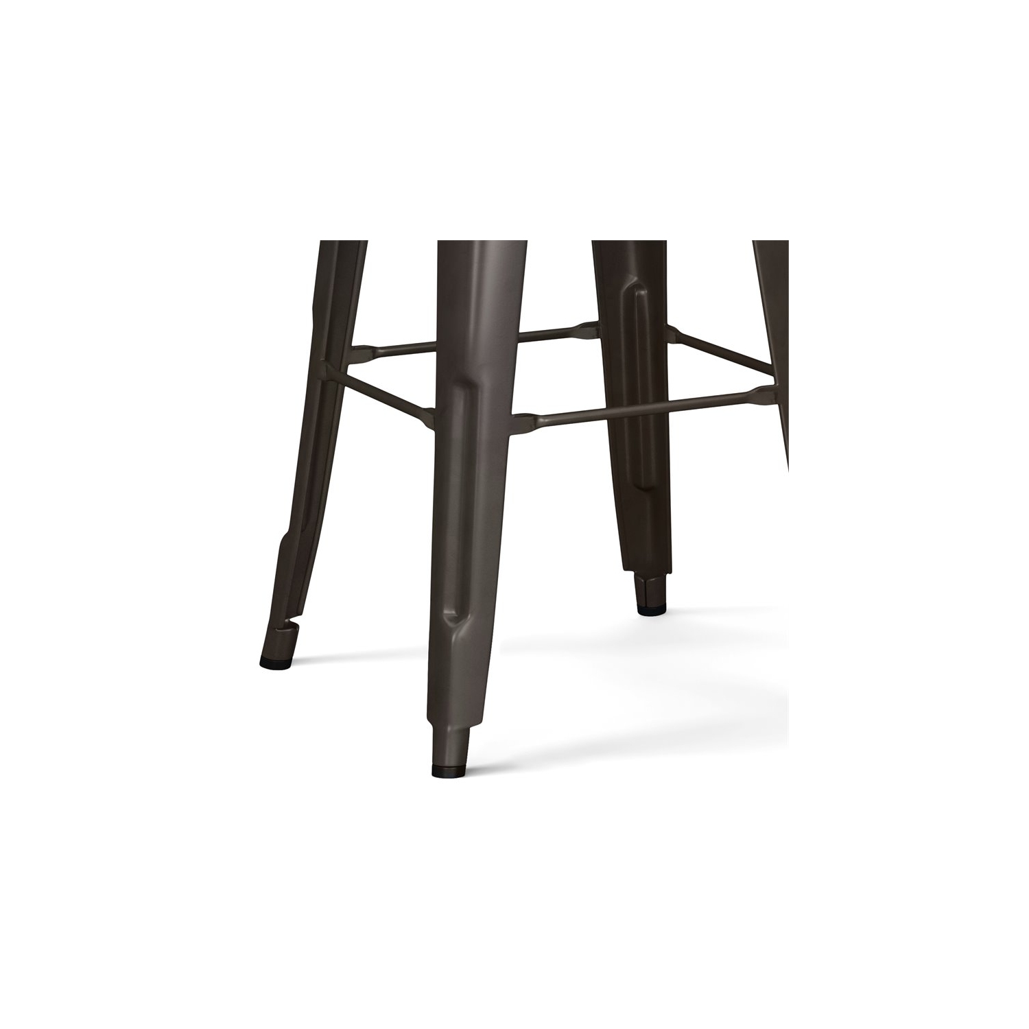 Tabouret de bar industriel en métal de 30 po de Trent Home - Gris métallique