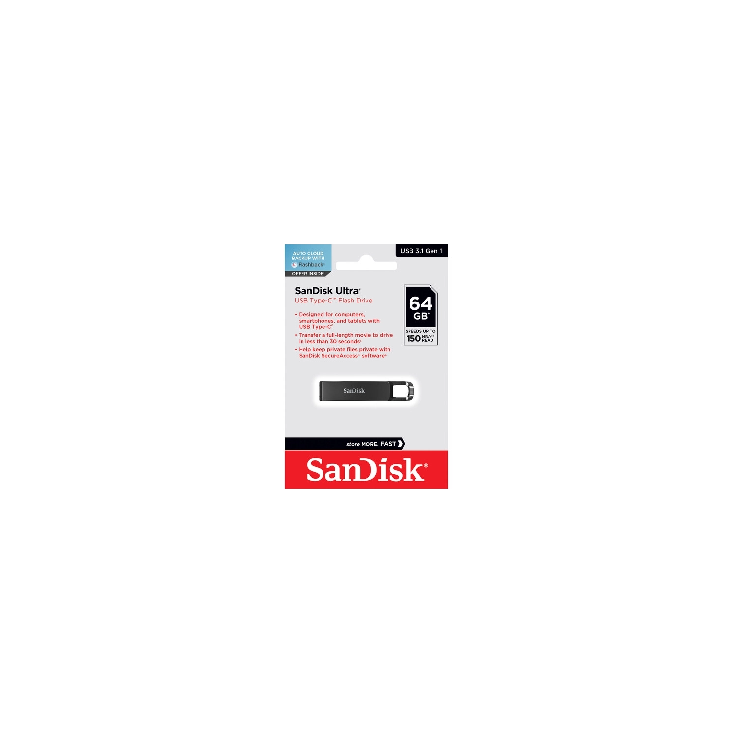 Sandisk Ultra USB Type-C Flash Drive - Brand New