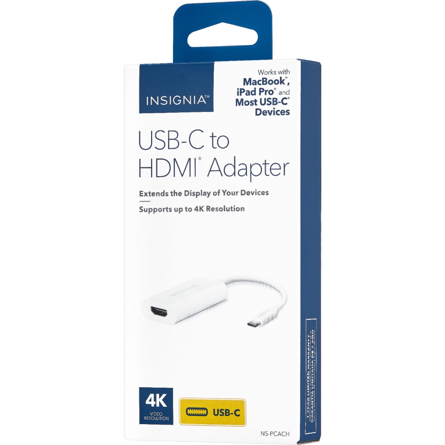 Open Box - Insignia NS-PCACH USB-C to 4K HDMI Adapter