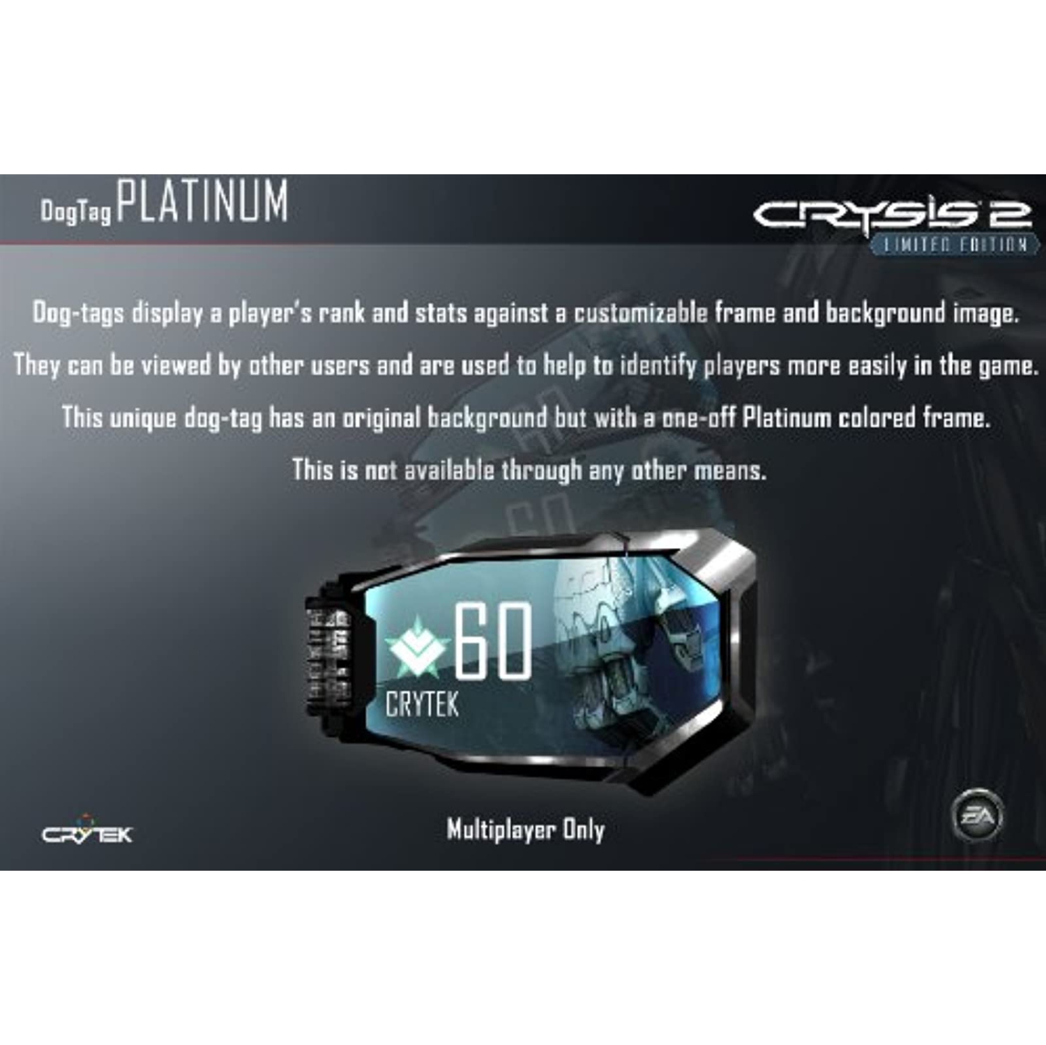 Previously Played - Crysis 2, Electronic Arts, For Xbox 360