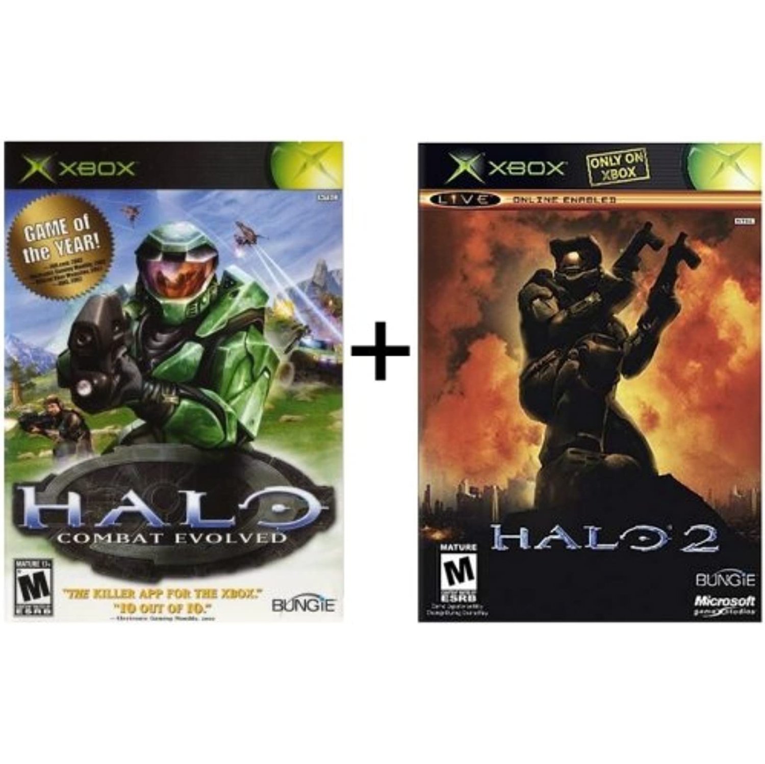 Previously Played - Halo 1 And Halo 2 Bundle Xbox And Compatible For Xbox 360